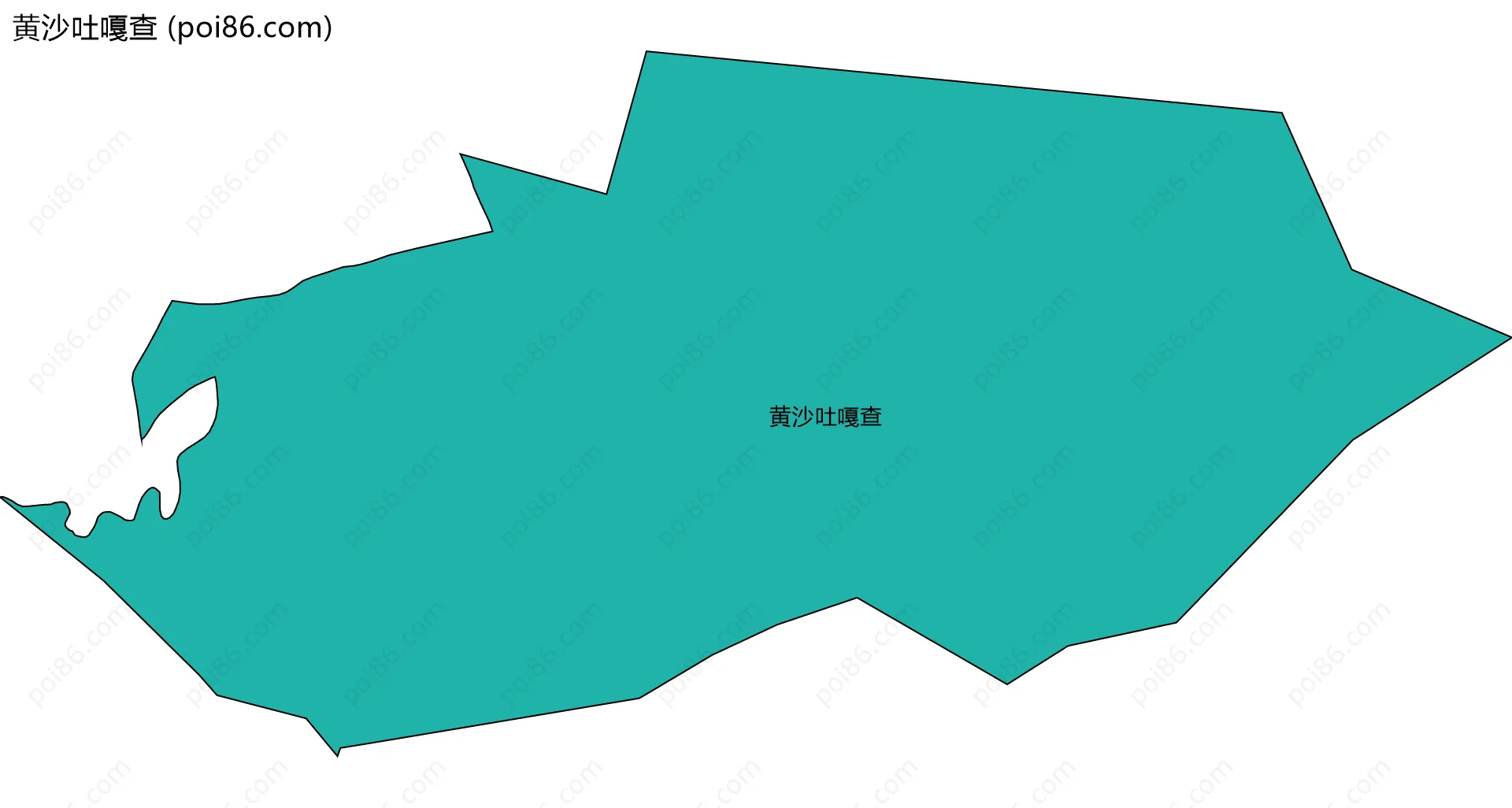 黄沙吐嘎查边界地图