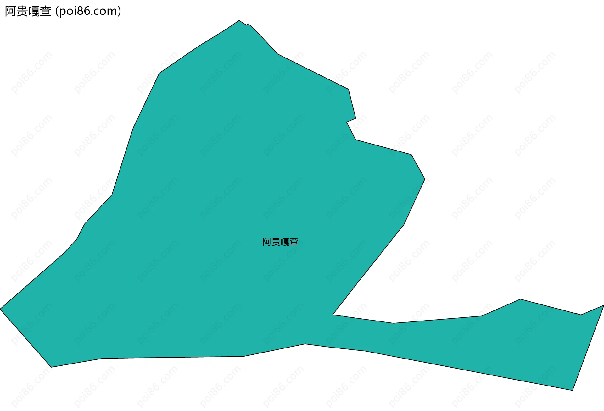 阿贵嘎查边界地图