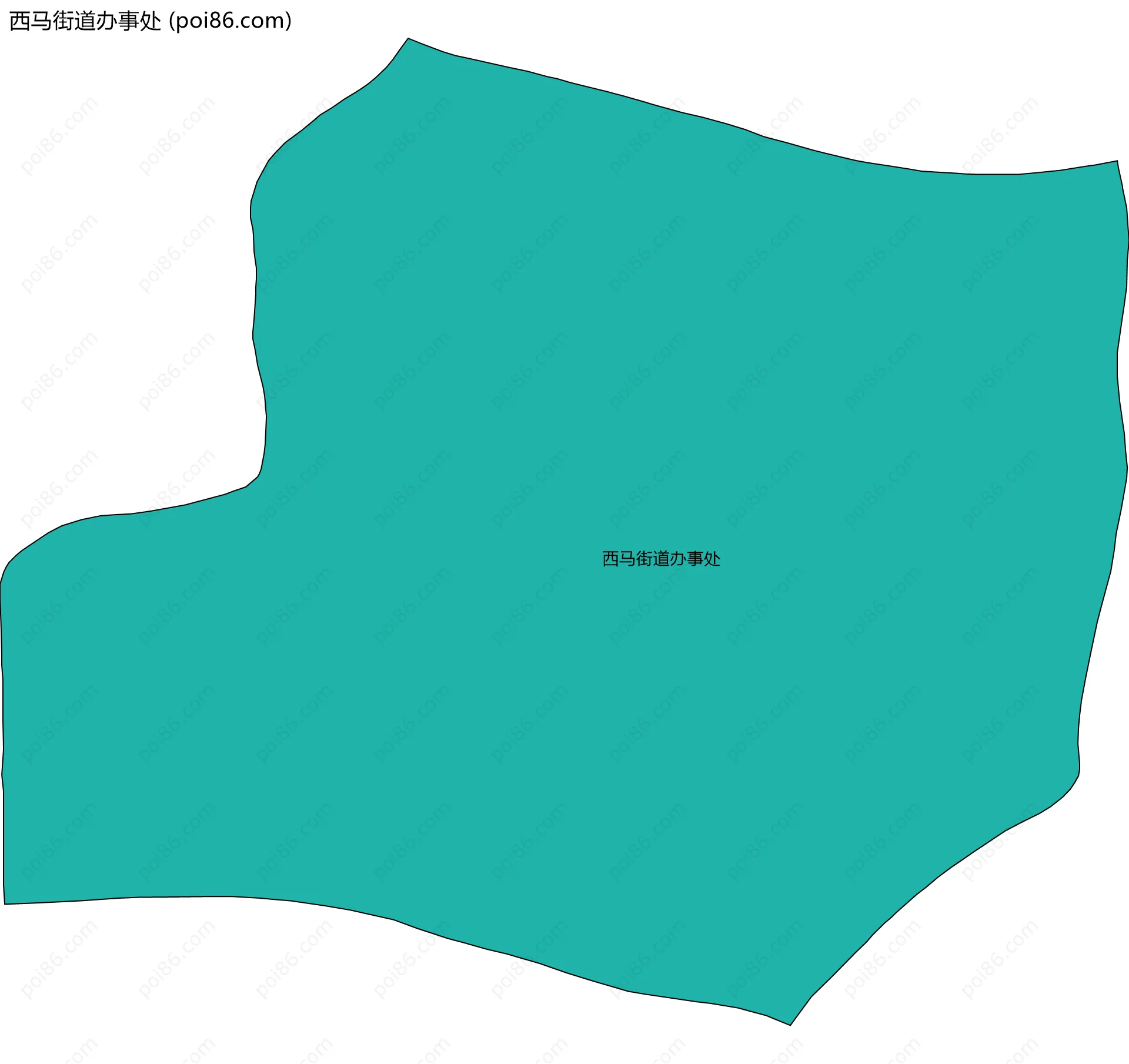 西马街道办事处边界地图