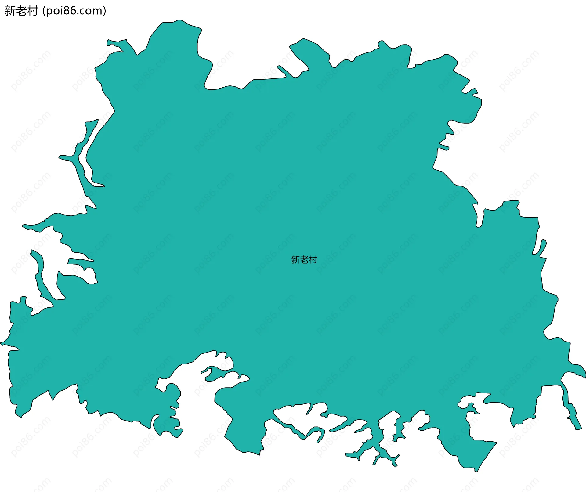 新老村边界地图