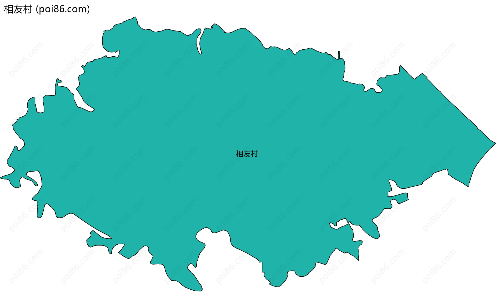 相友村边界地图