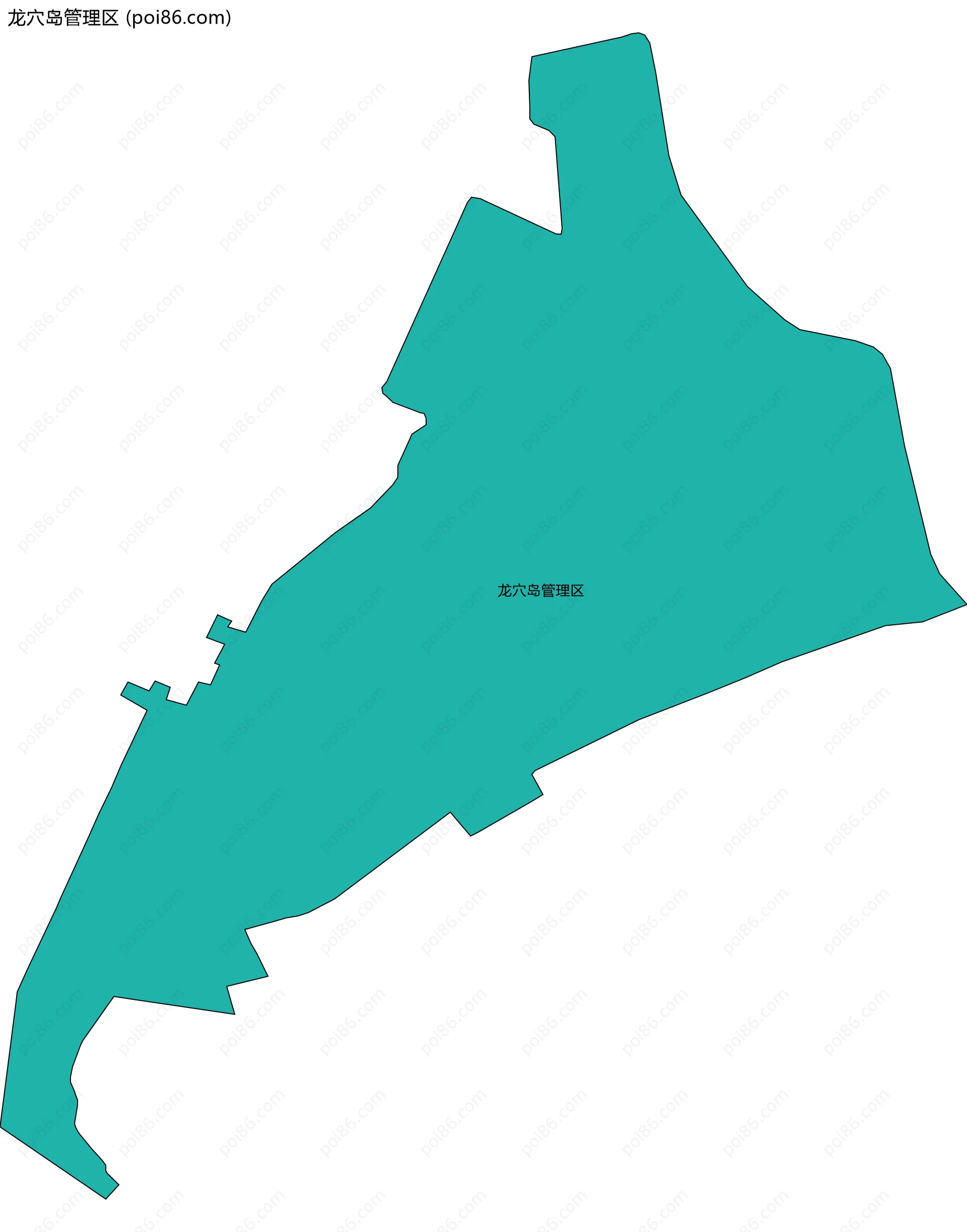 龙穴岛管理区边界地图