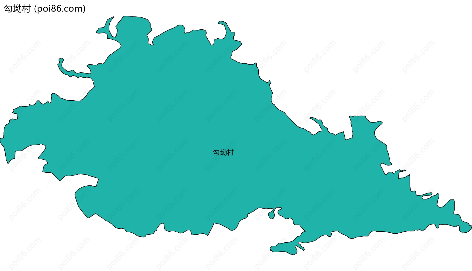 勾坳村边界地图