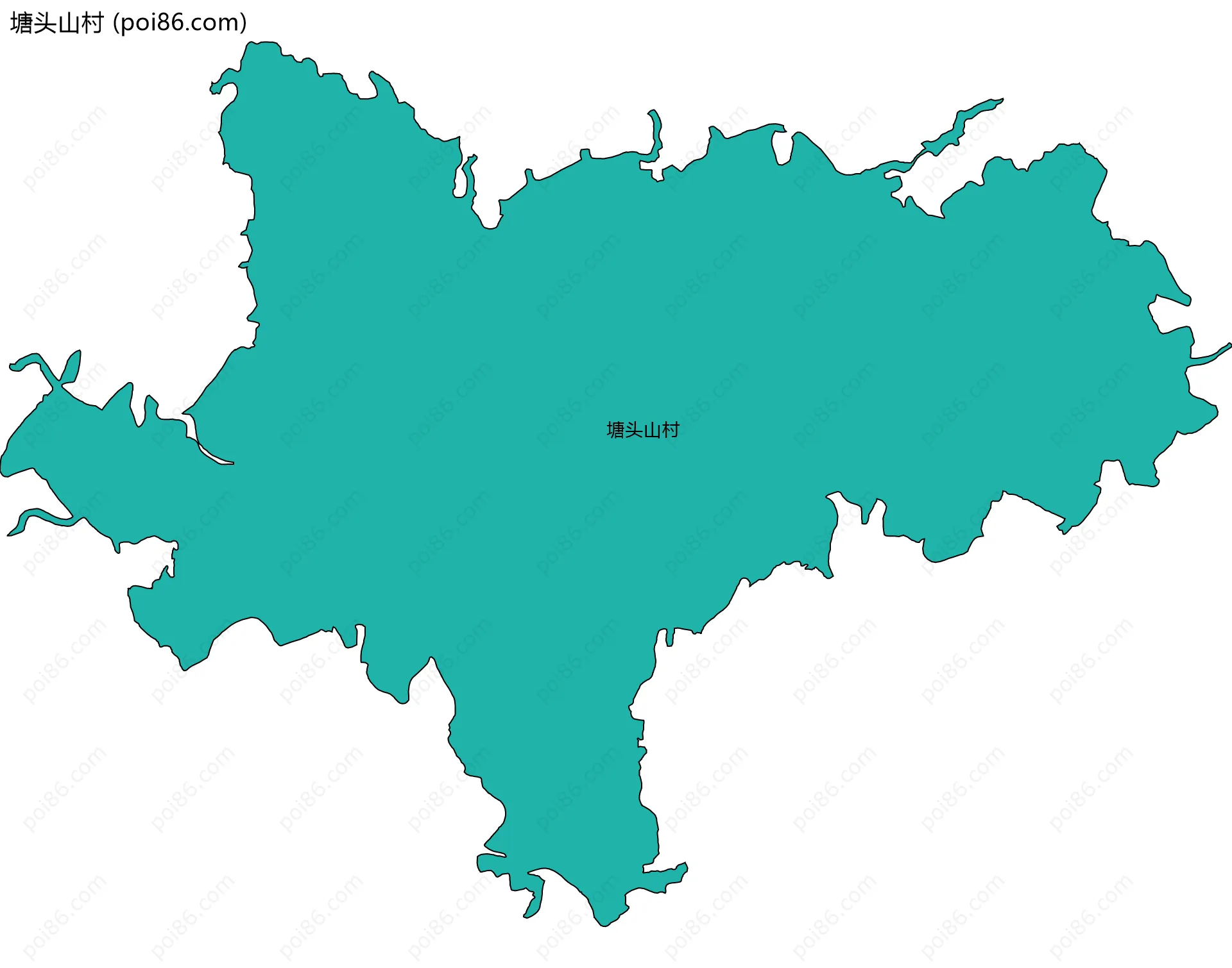 塘头山村边界地图