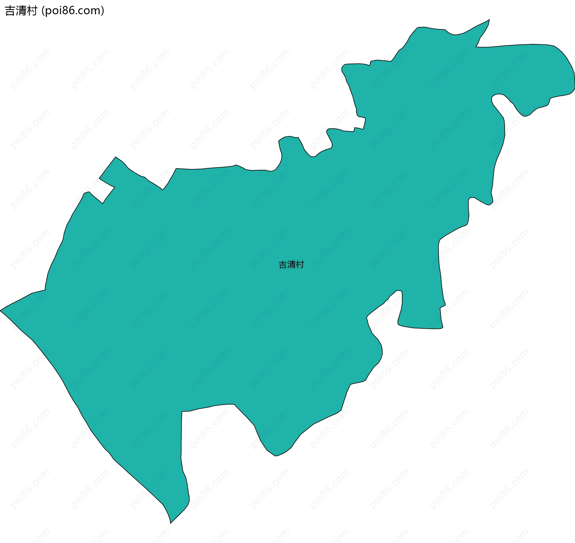 吉清村边界地图