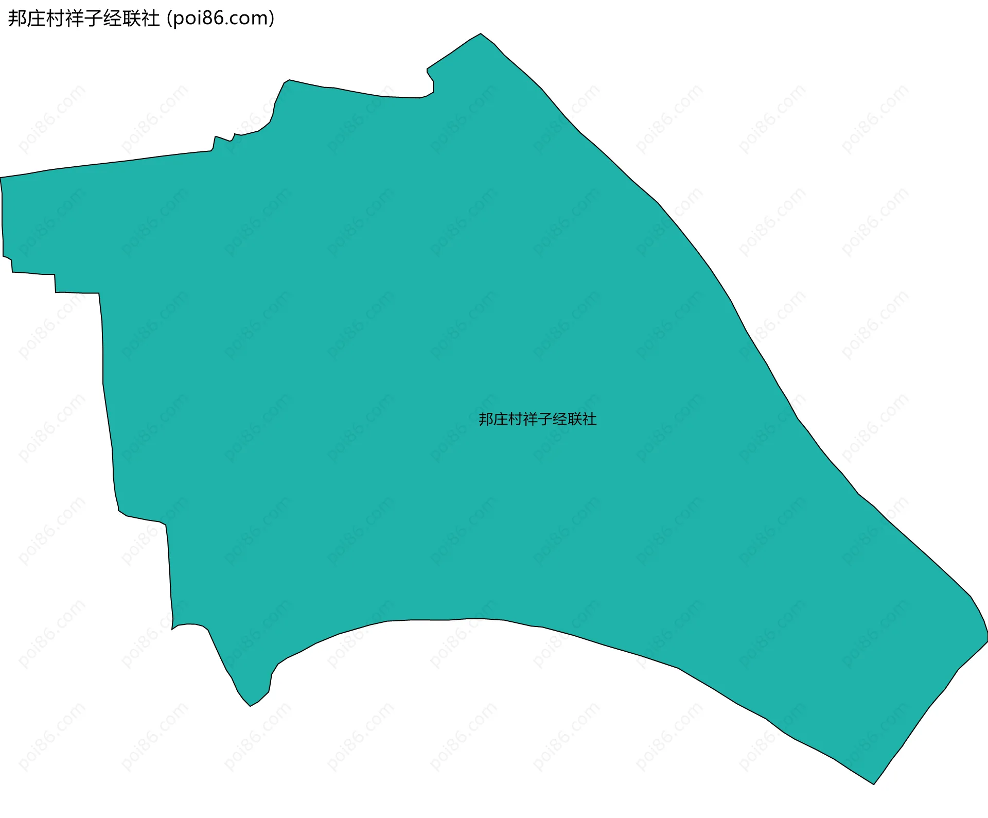 邦庄村祥子经联社边界地图