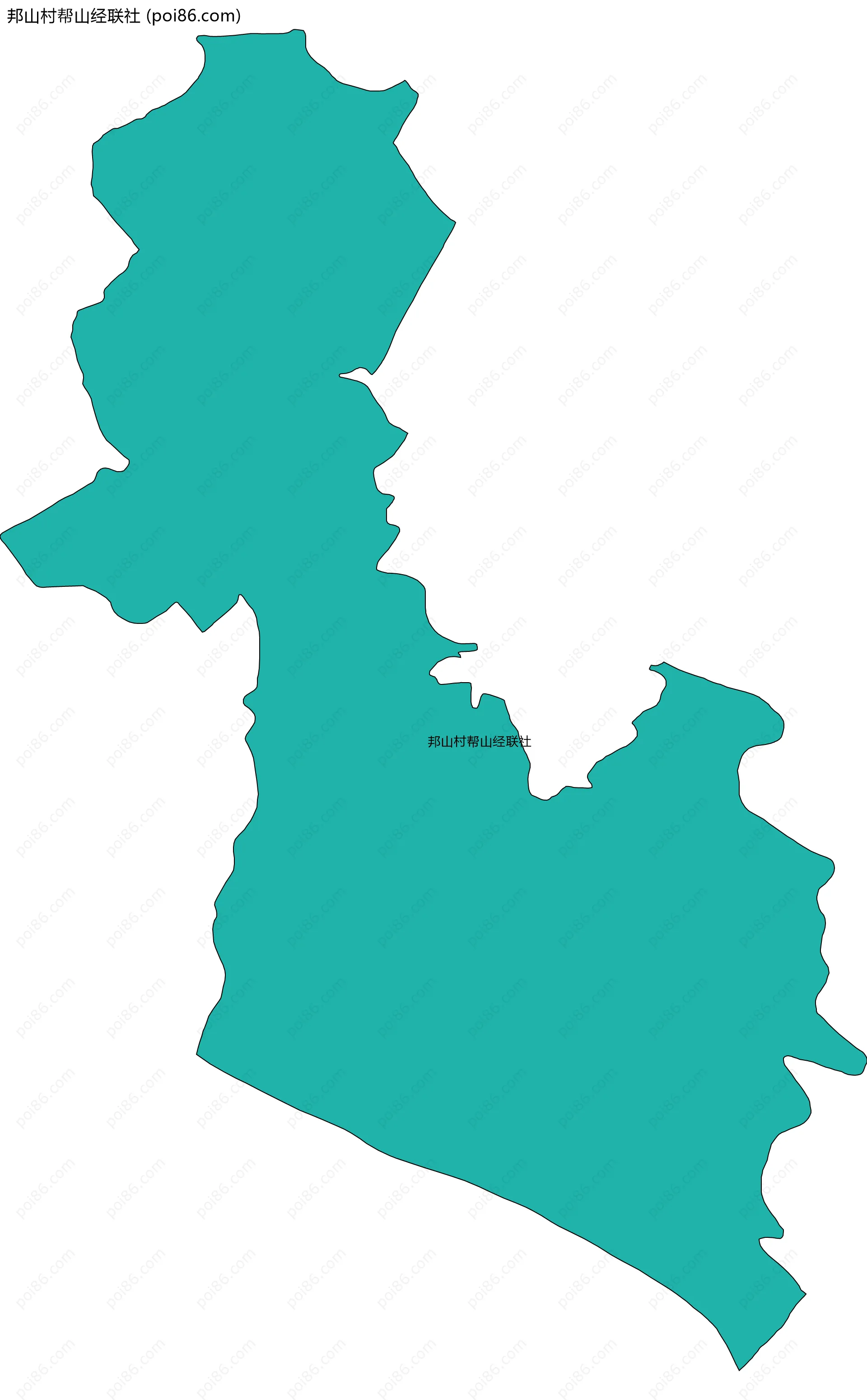 邦山村帮山经联社边界地图