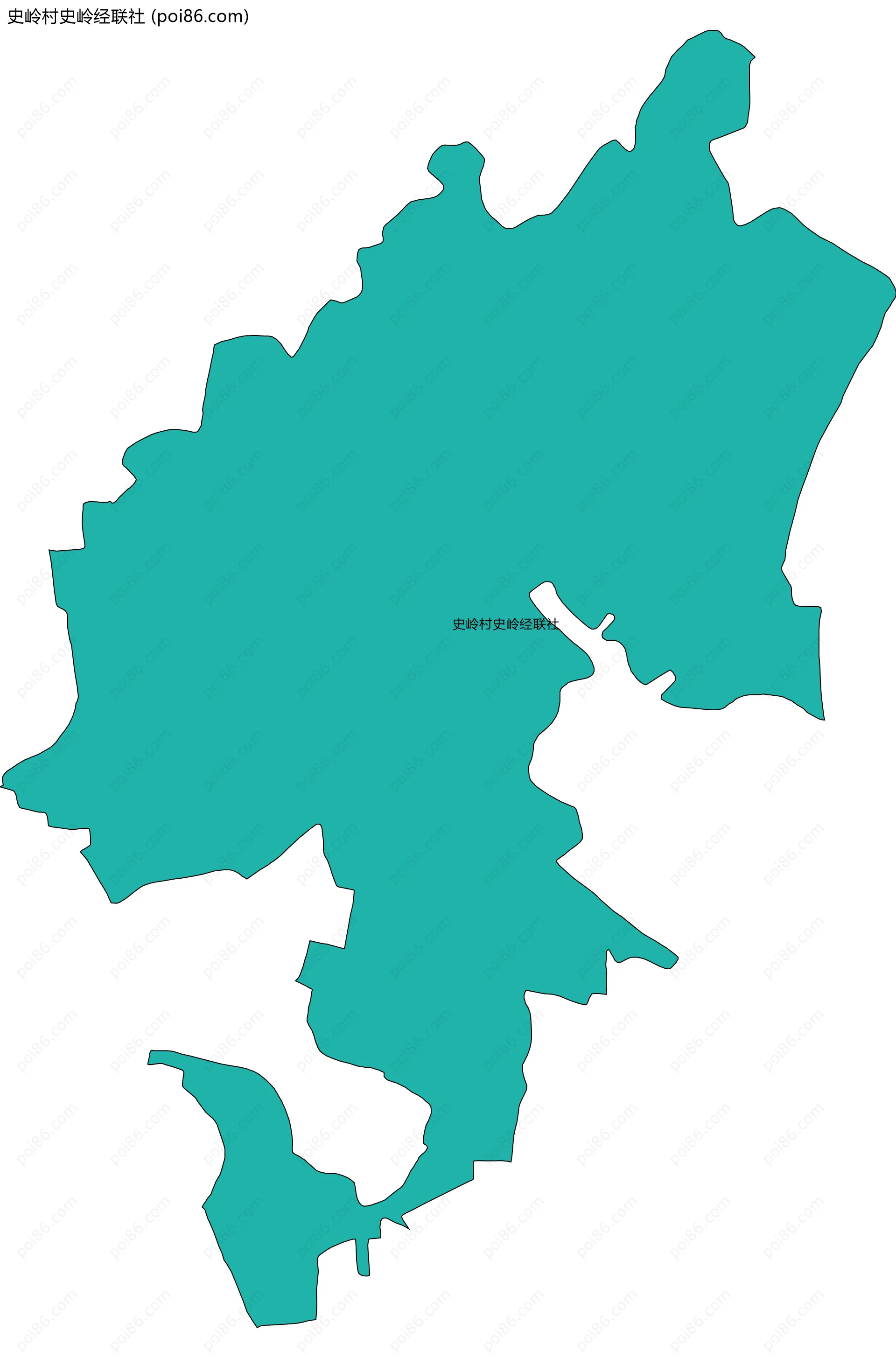 史岭村史岭经联社边界地图