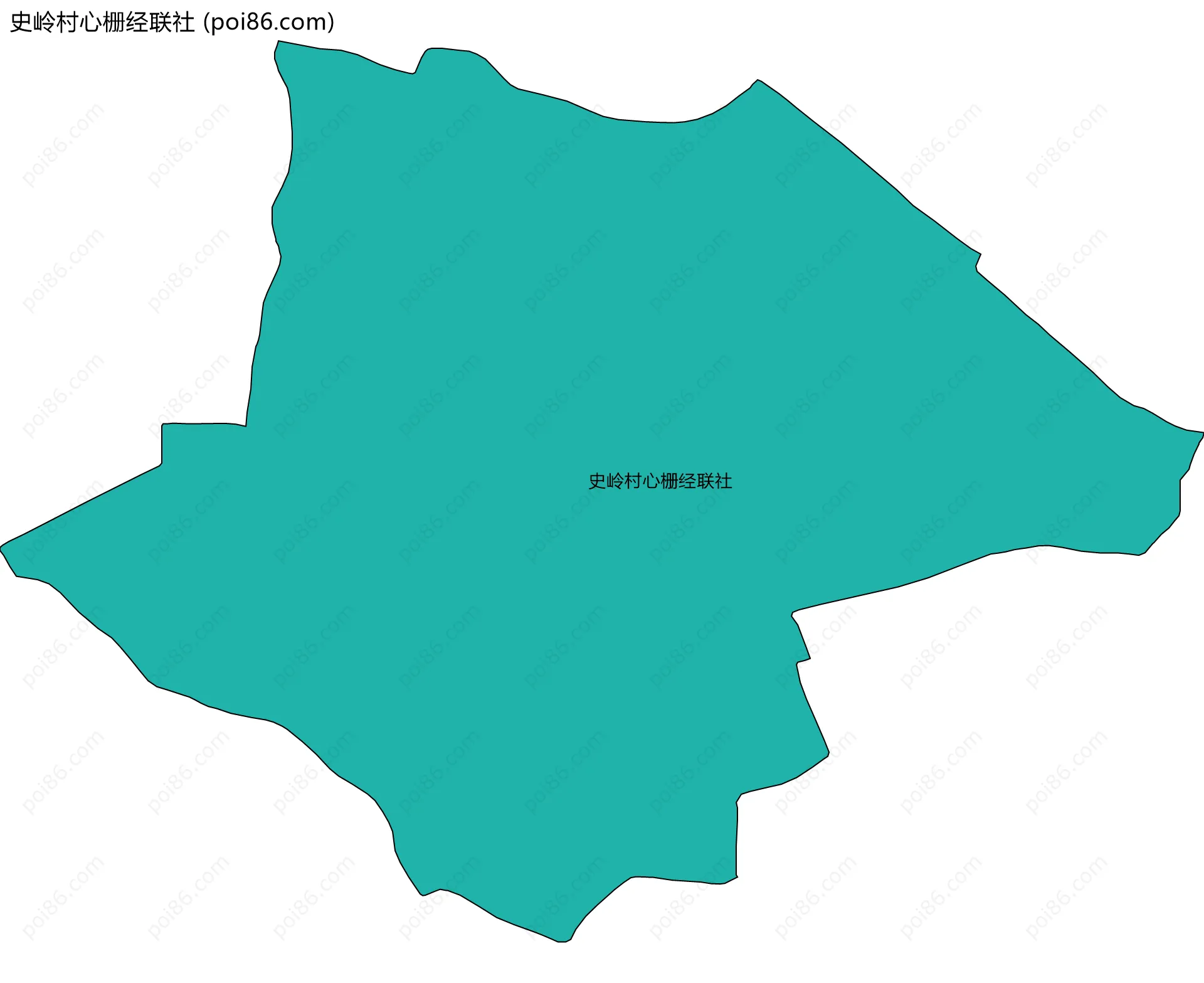 史岭村心栅经联社边界地图