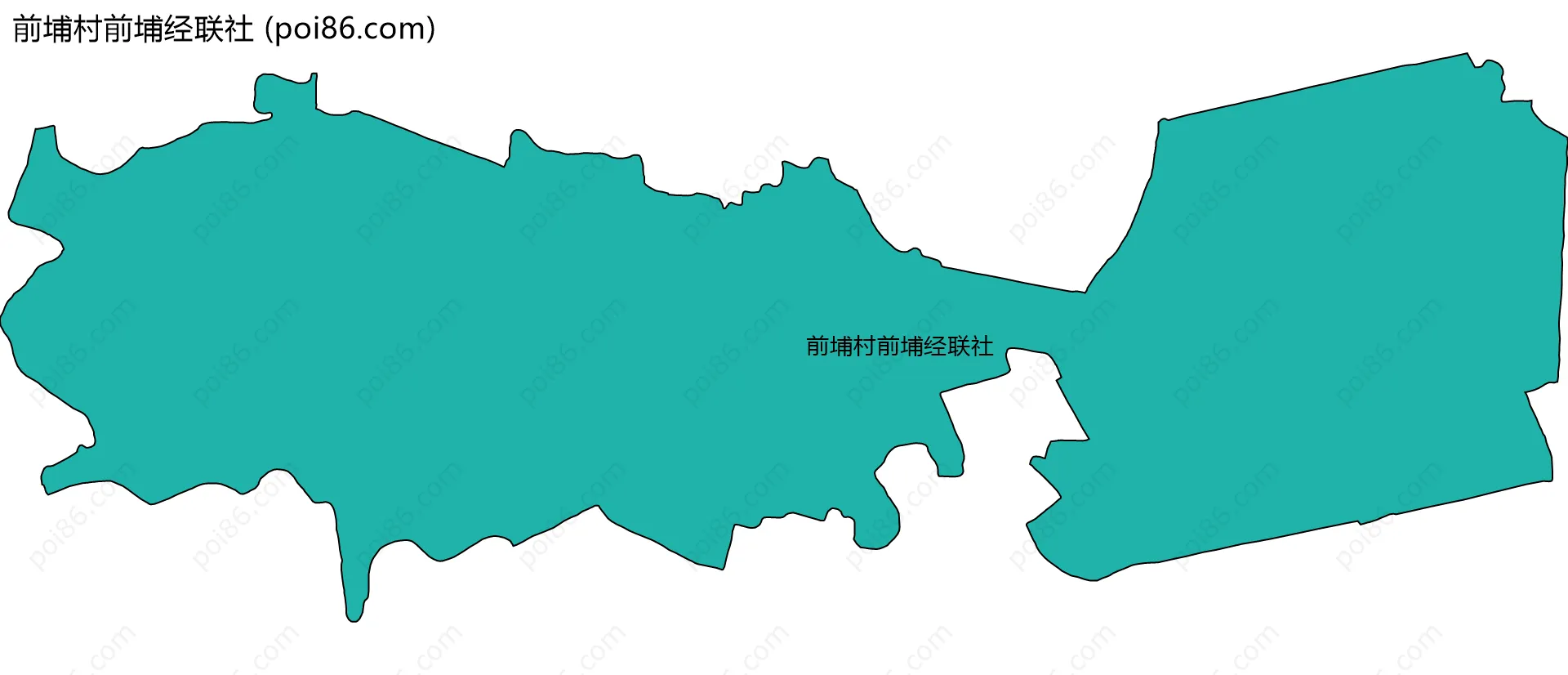 前埔村前埔经联社边界地图