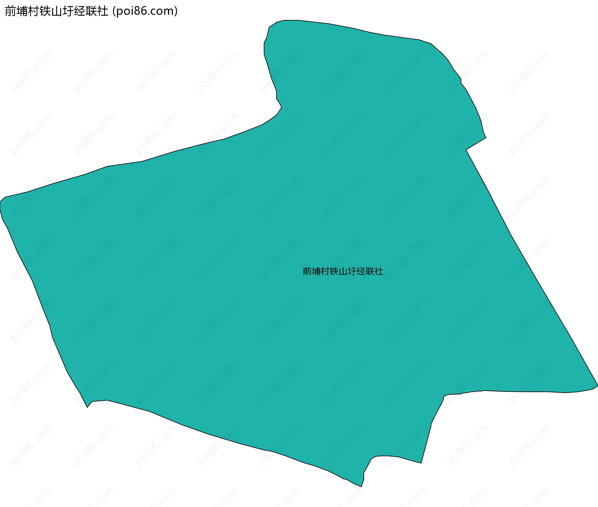 前埔村铁山圩经联社边界地图