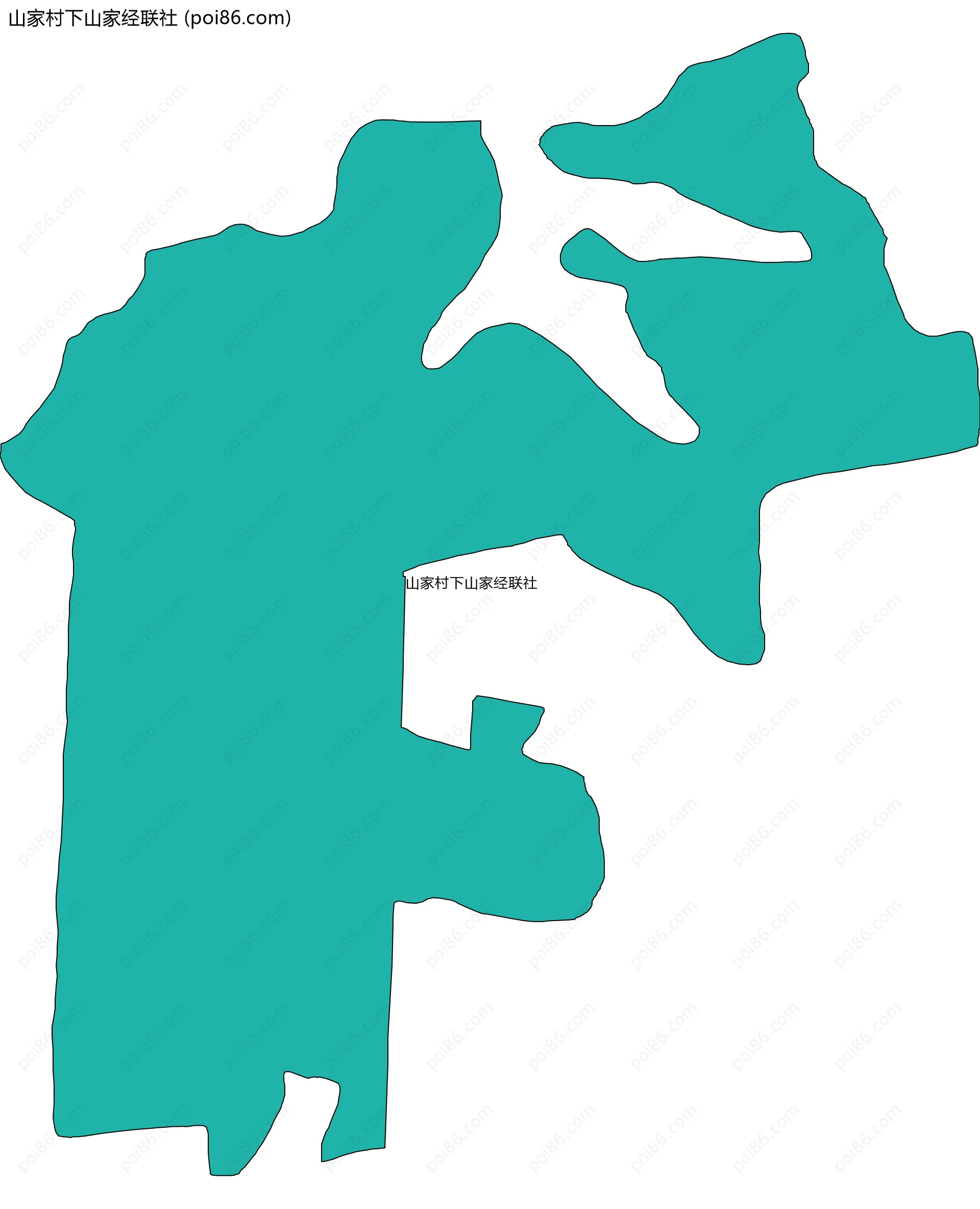 山家村下山家经联社边界地图