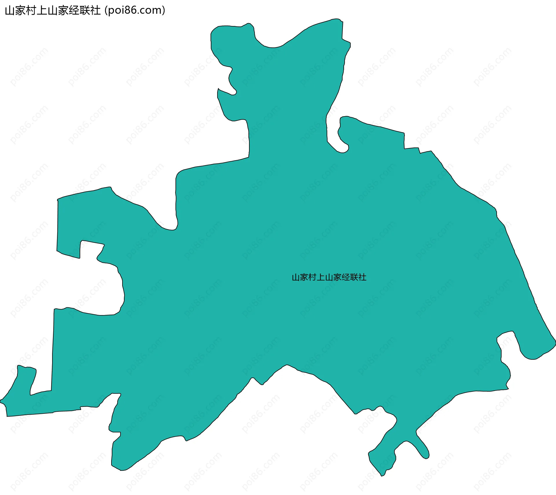 山家村上山家经联社边界地图