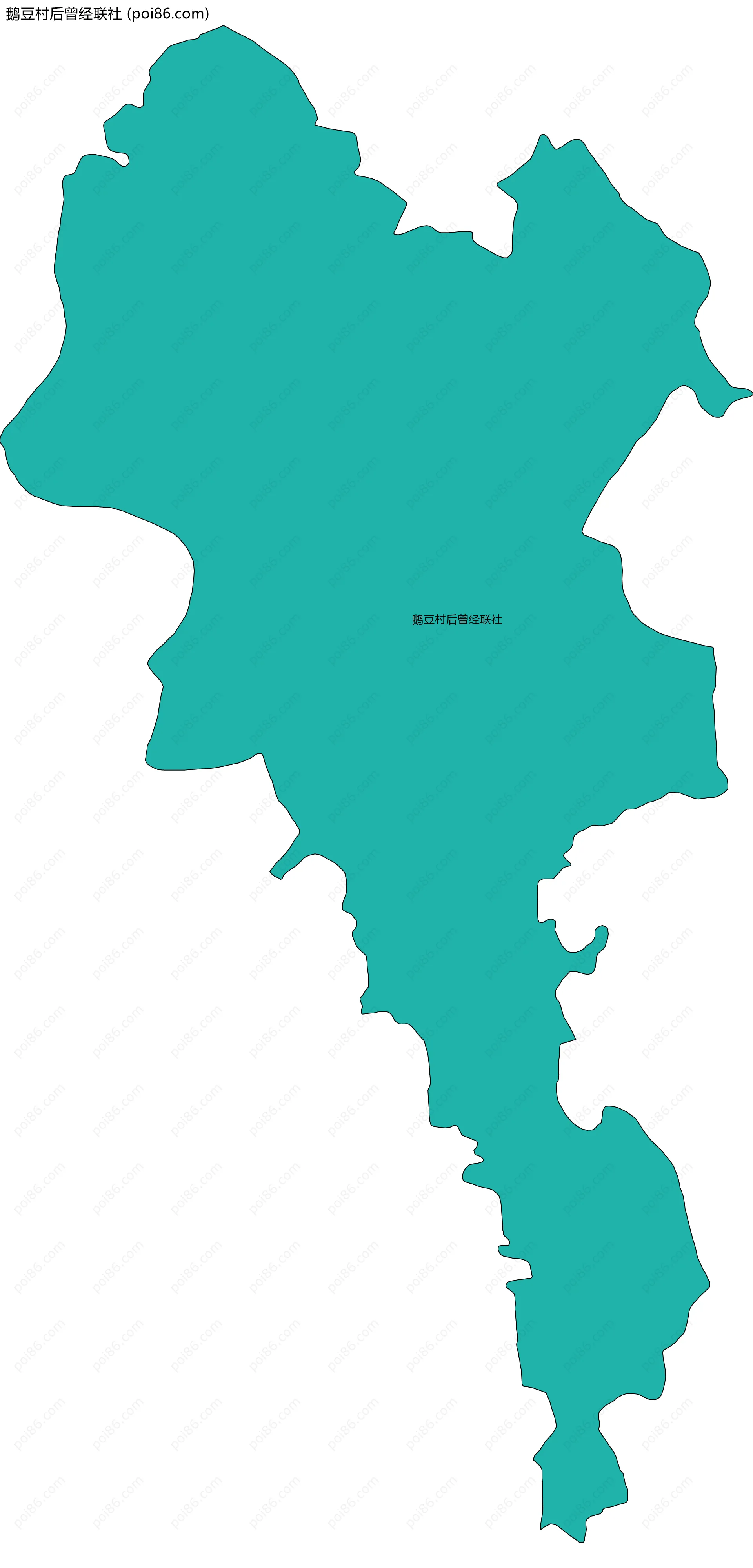 鹅豆村后曾经联社边界地图