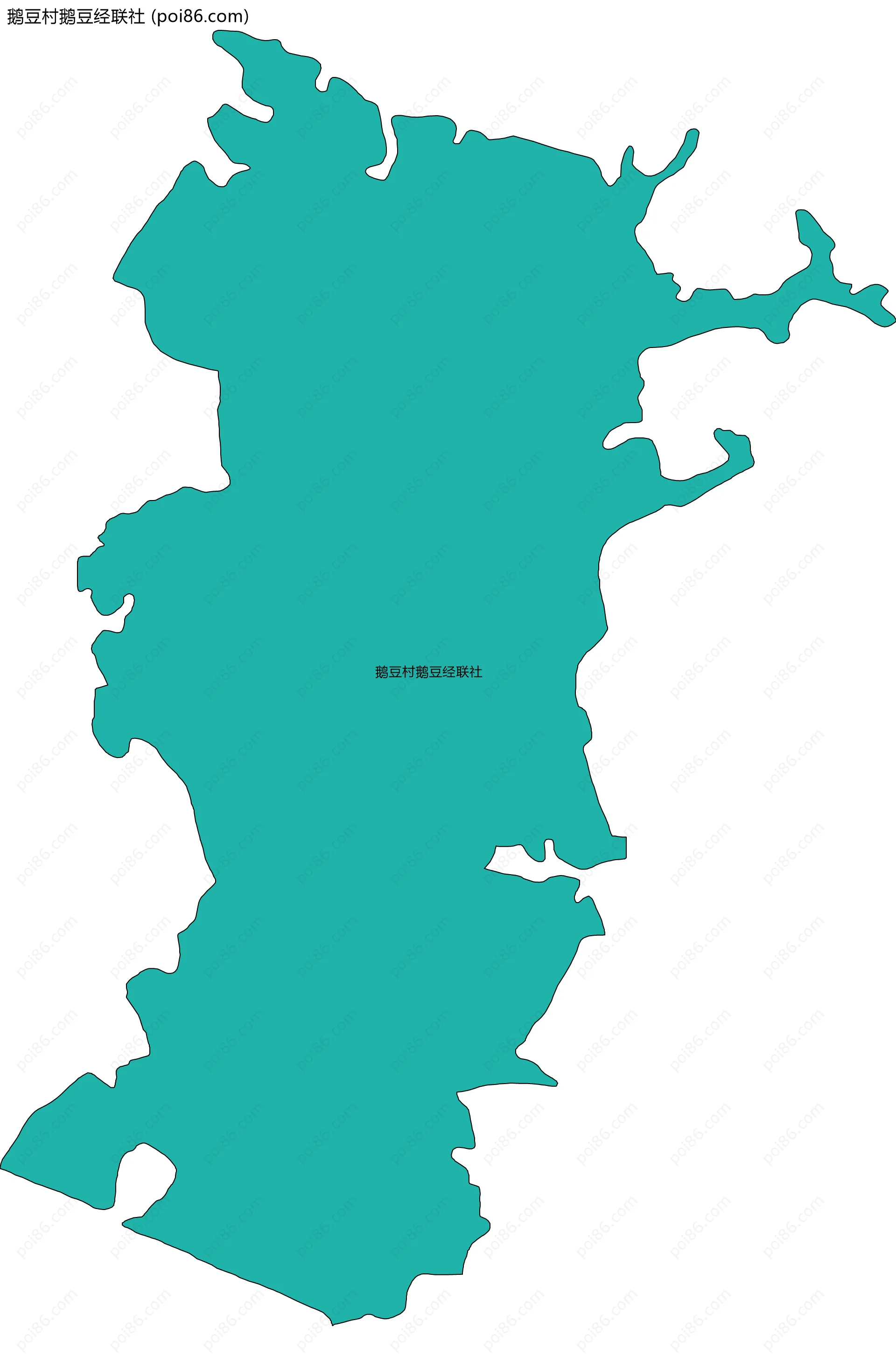 鹅豆村鹅豆经联社边界地图