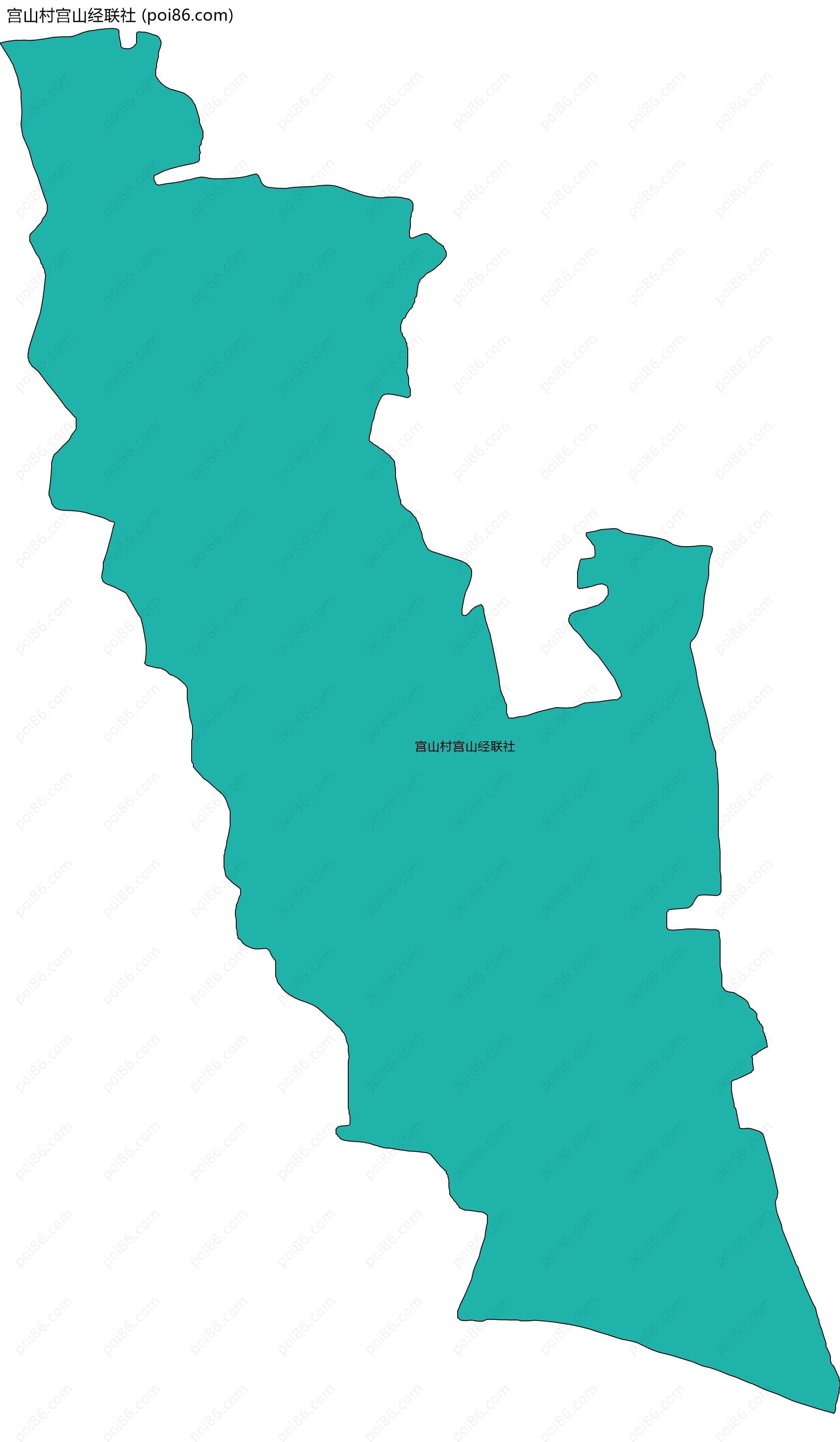 宫山村宫山经联社边界地图