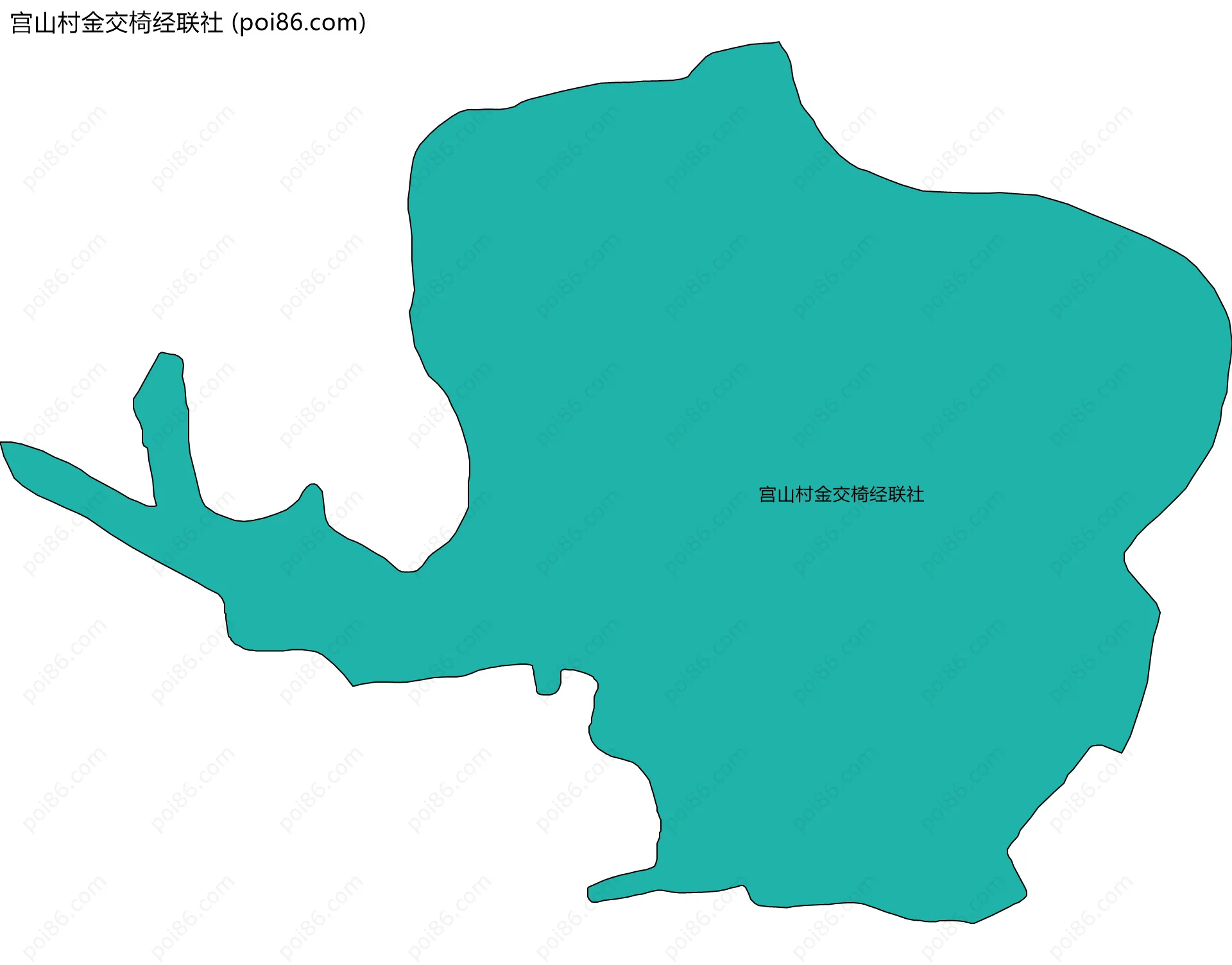 宫山村金交椅经联社边界地图