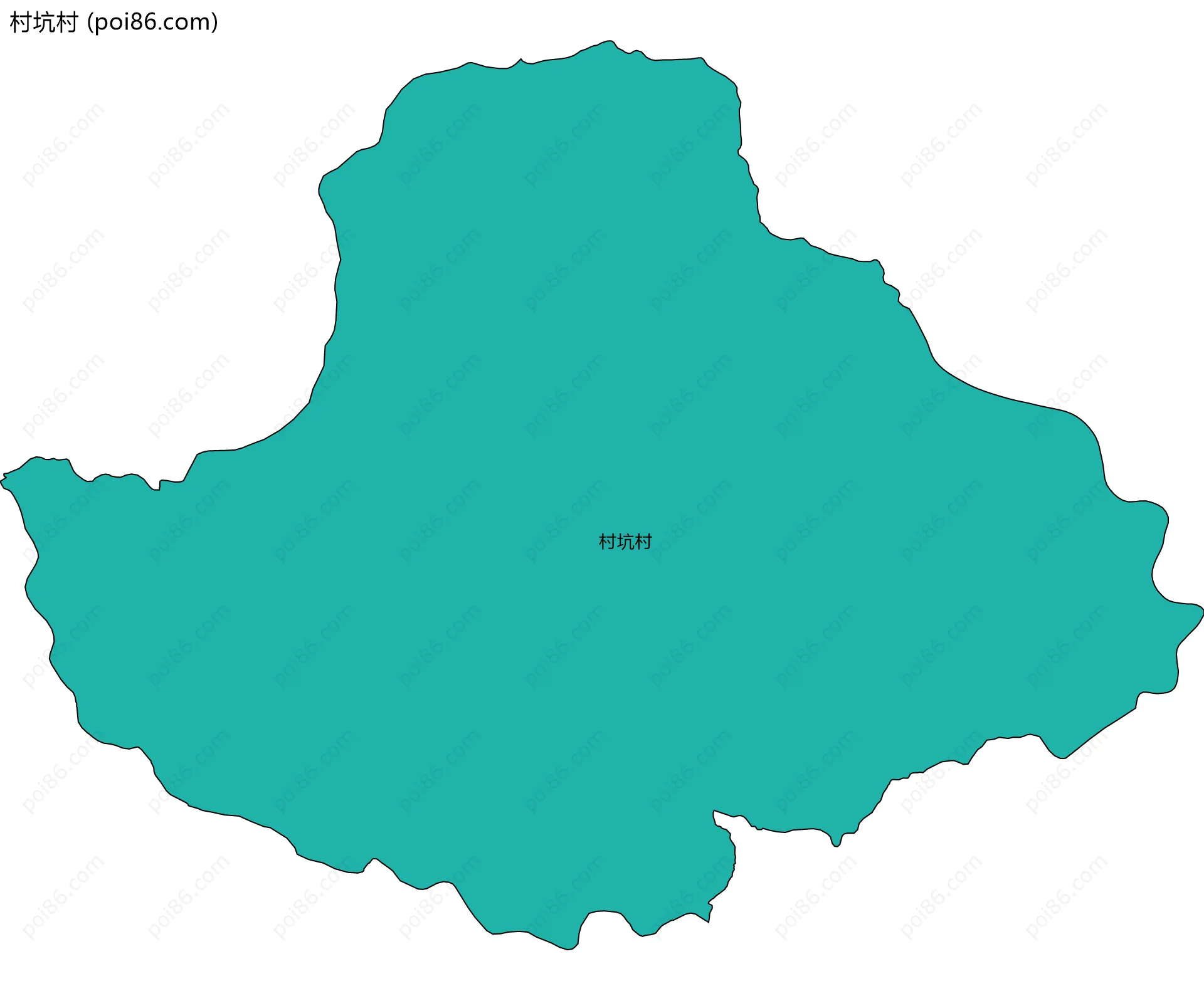 村坑村边界地图