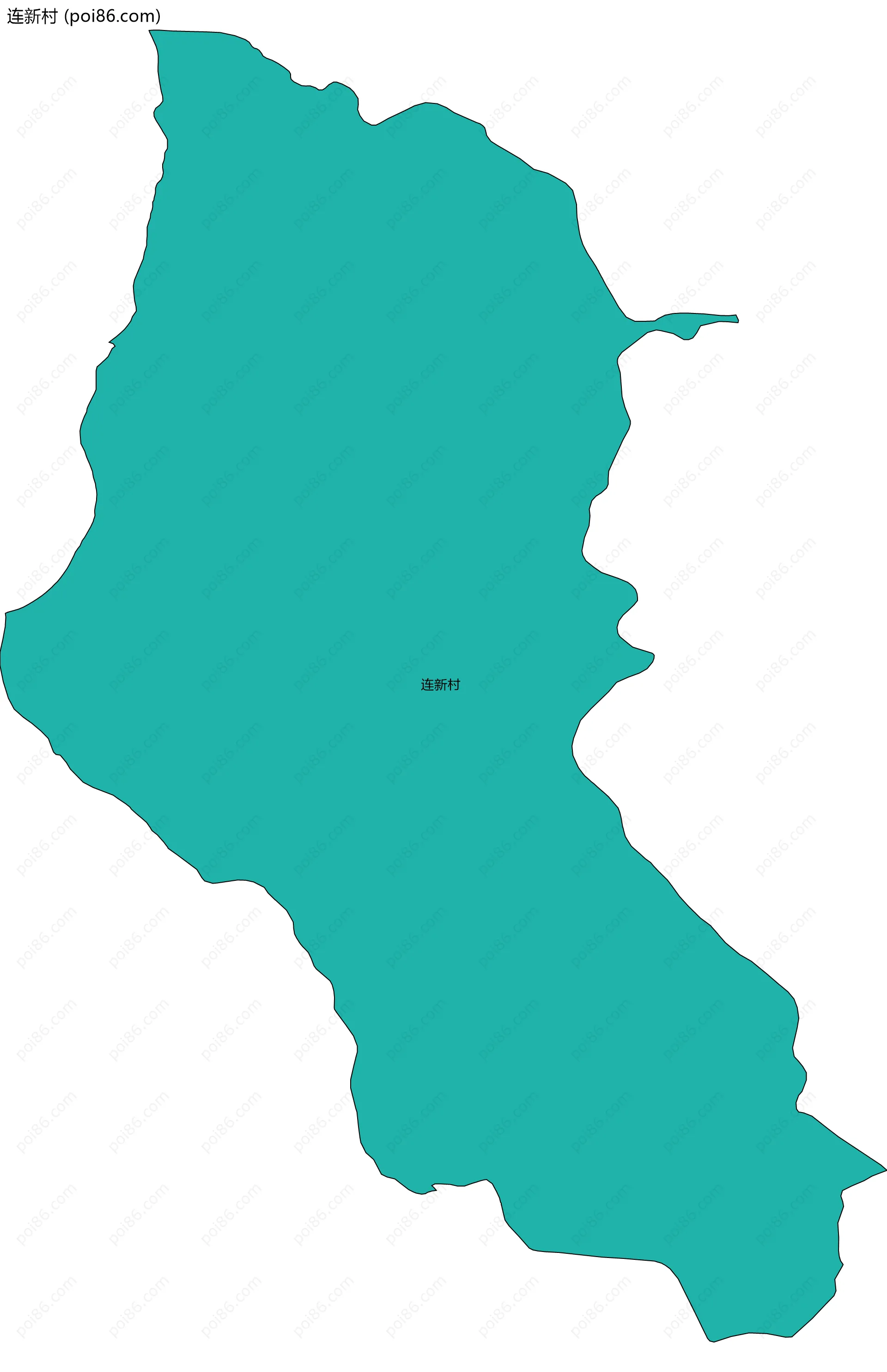 连新村边界地图