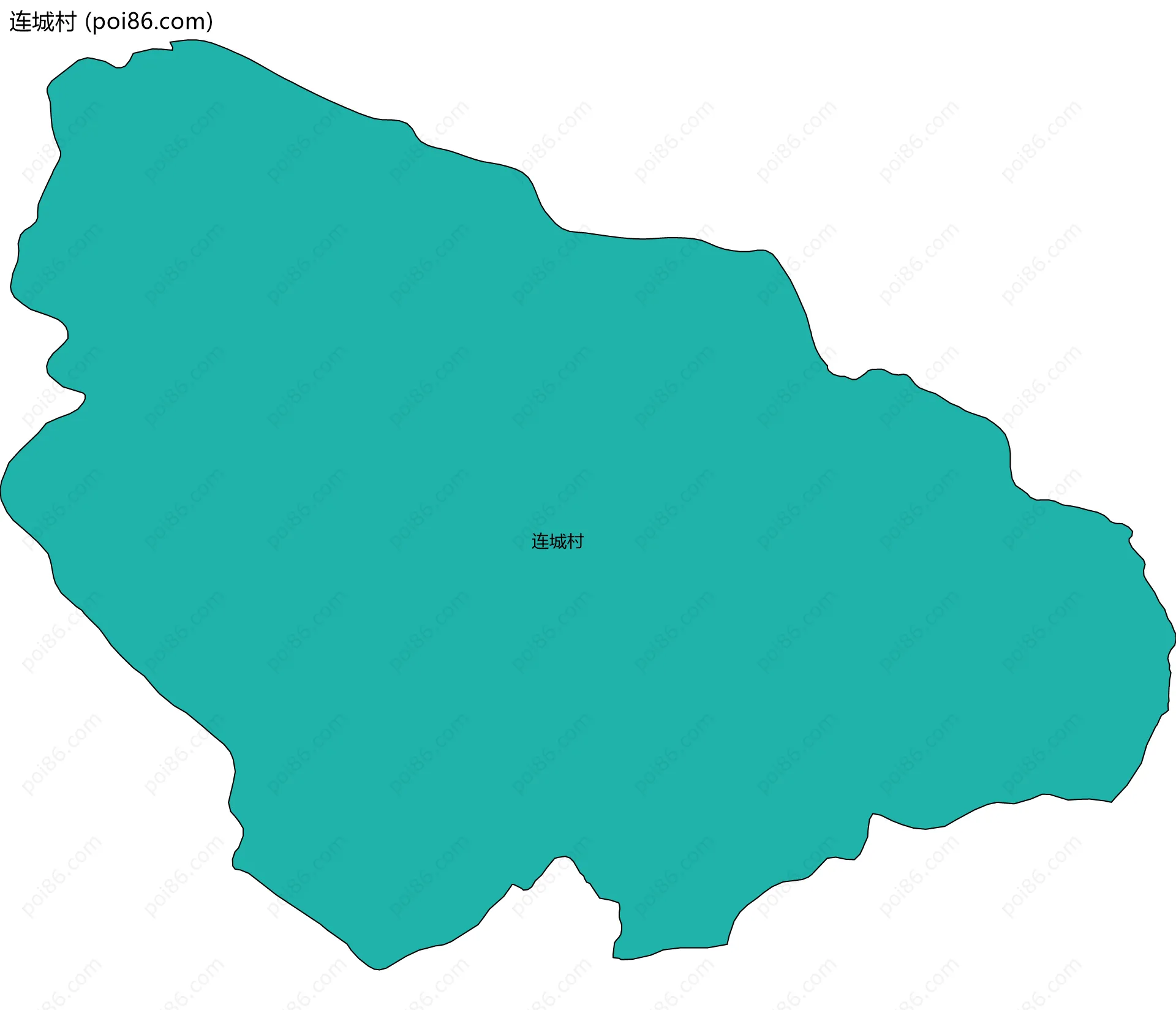 连城村边界地图