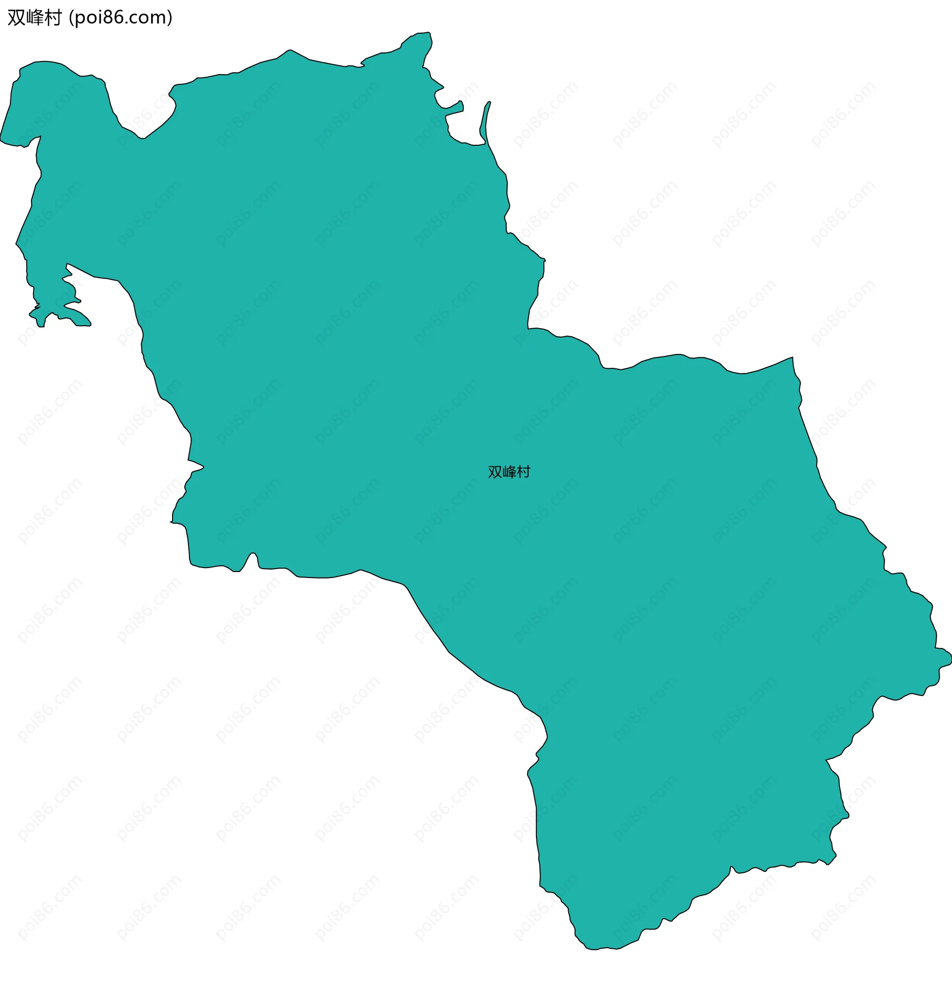双峰村边界地图