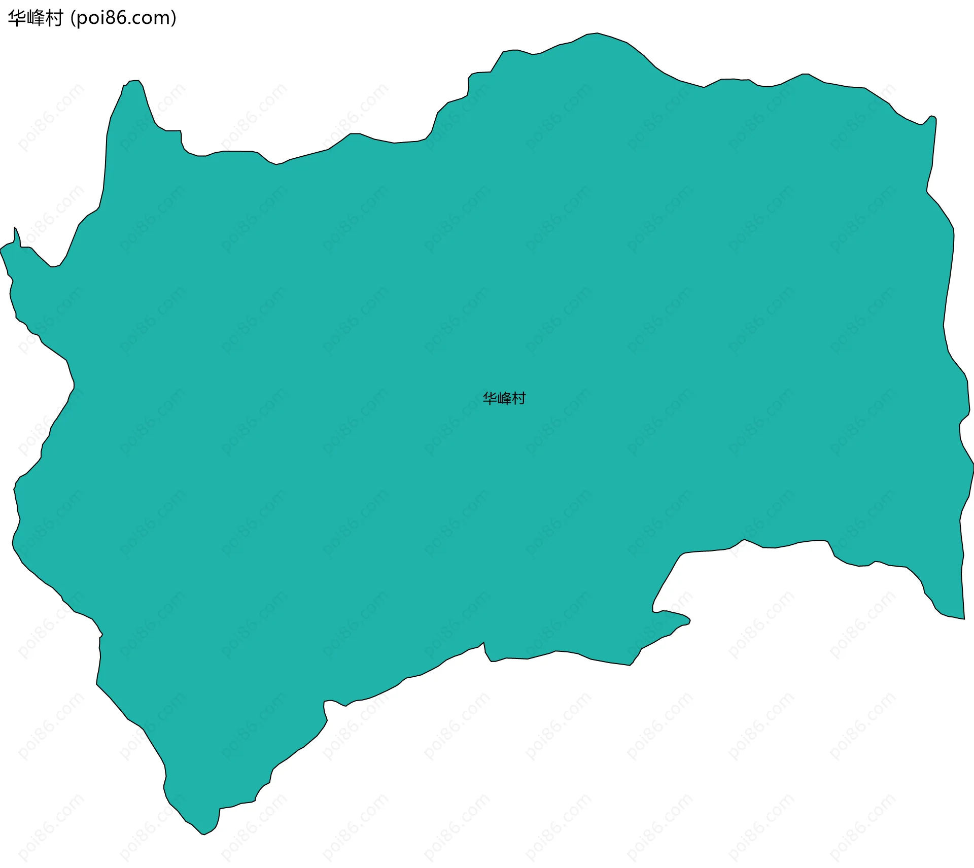 华峰村边界地图