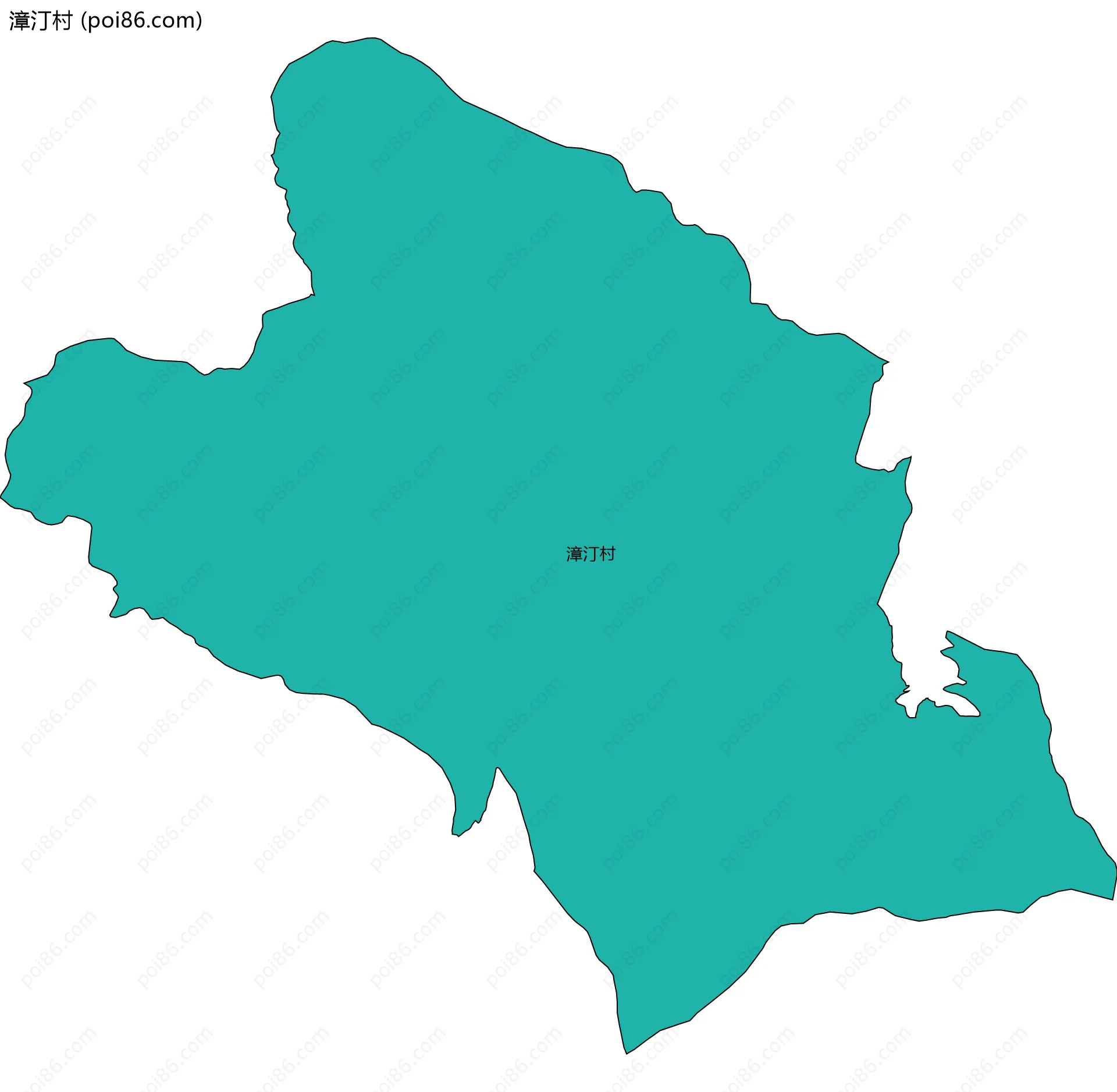 漳汀村边界地图