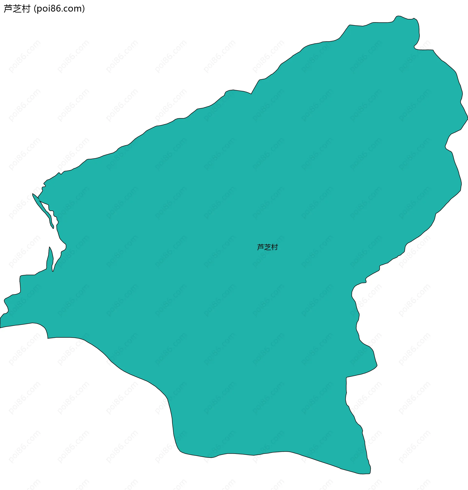 芦芝村边界地图