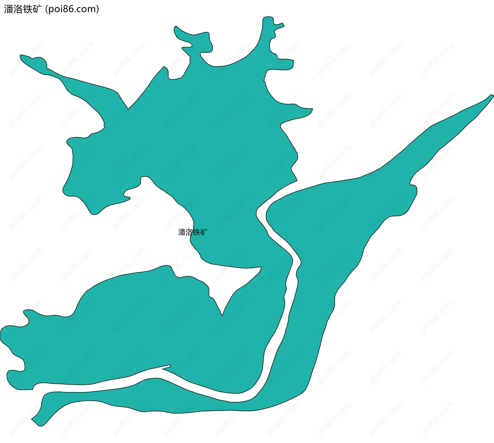 潘洛铁矿边界地图