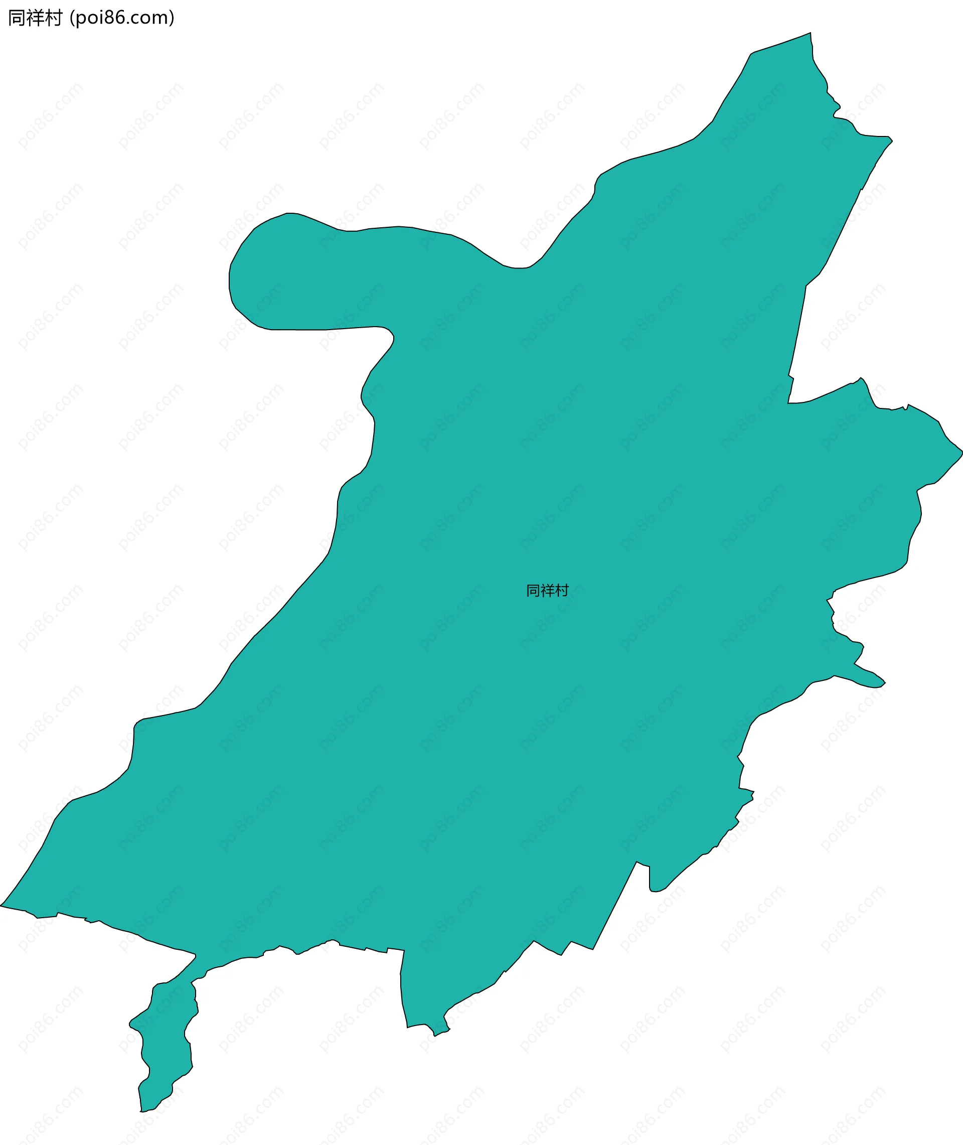 同祥村边界地图