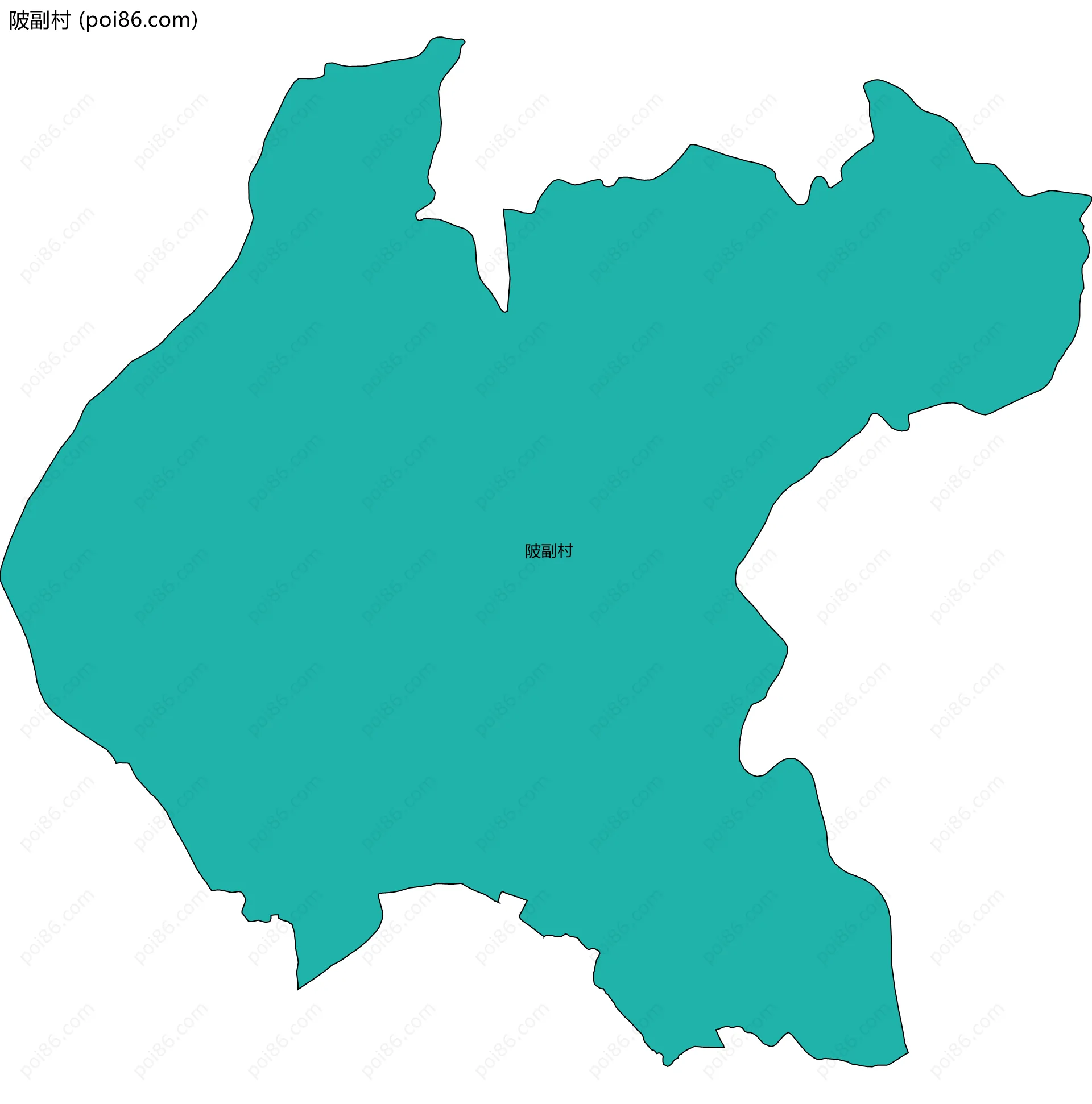 陂副村边界地图