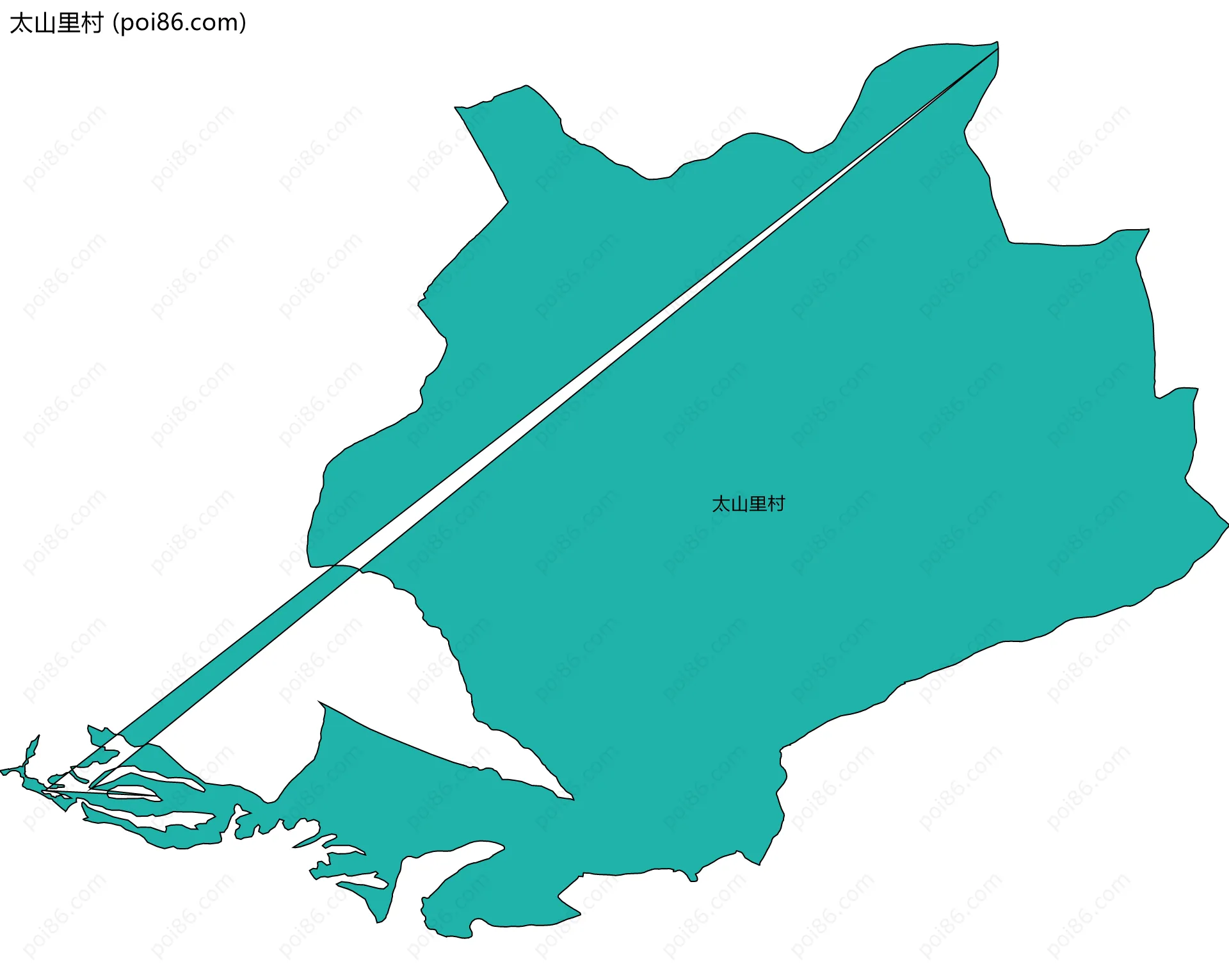 太山里村边界地图