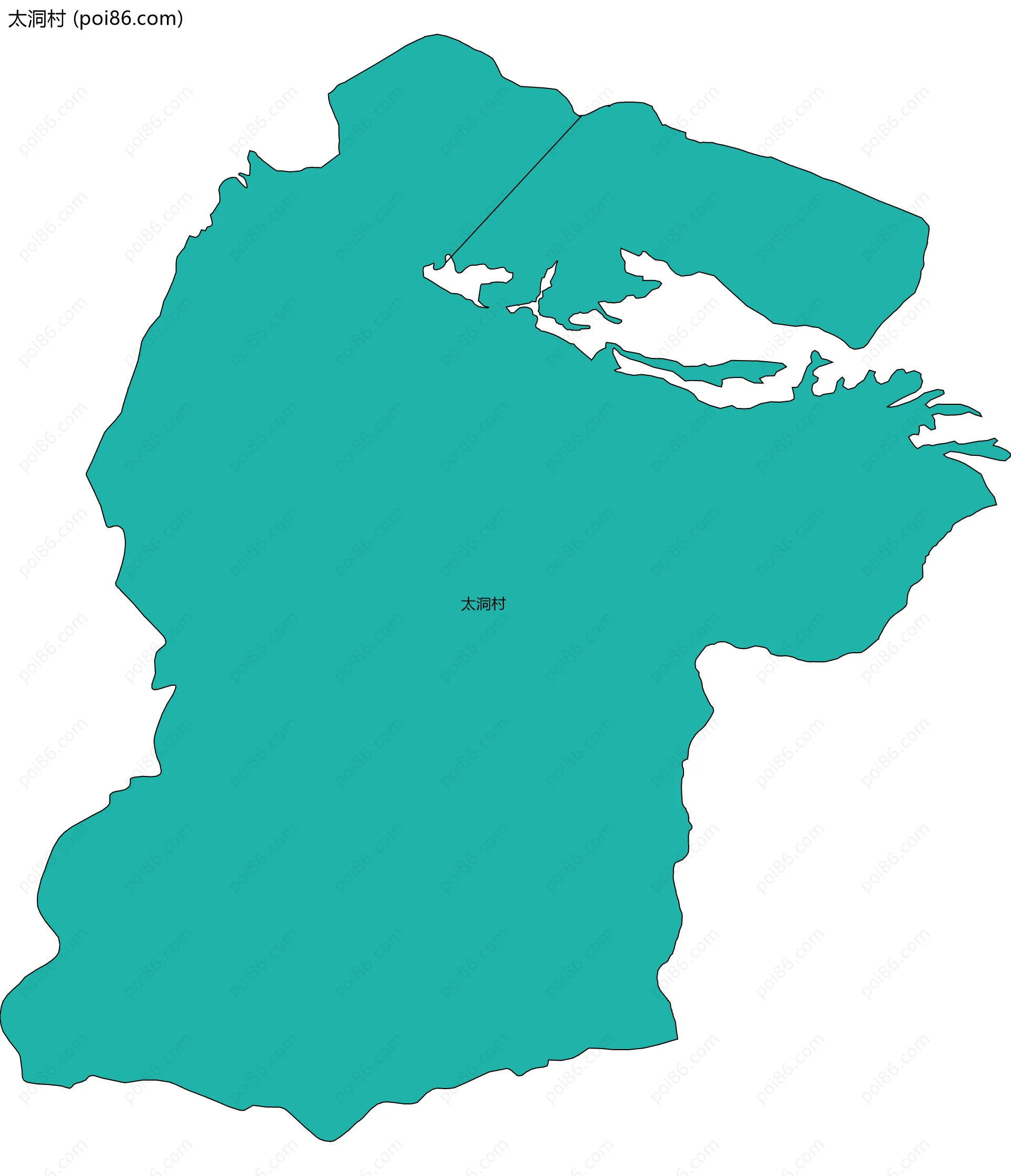 太洞村边界地图