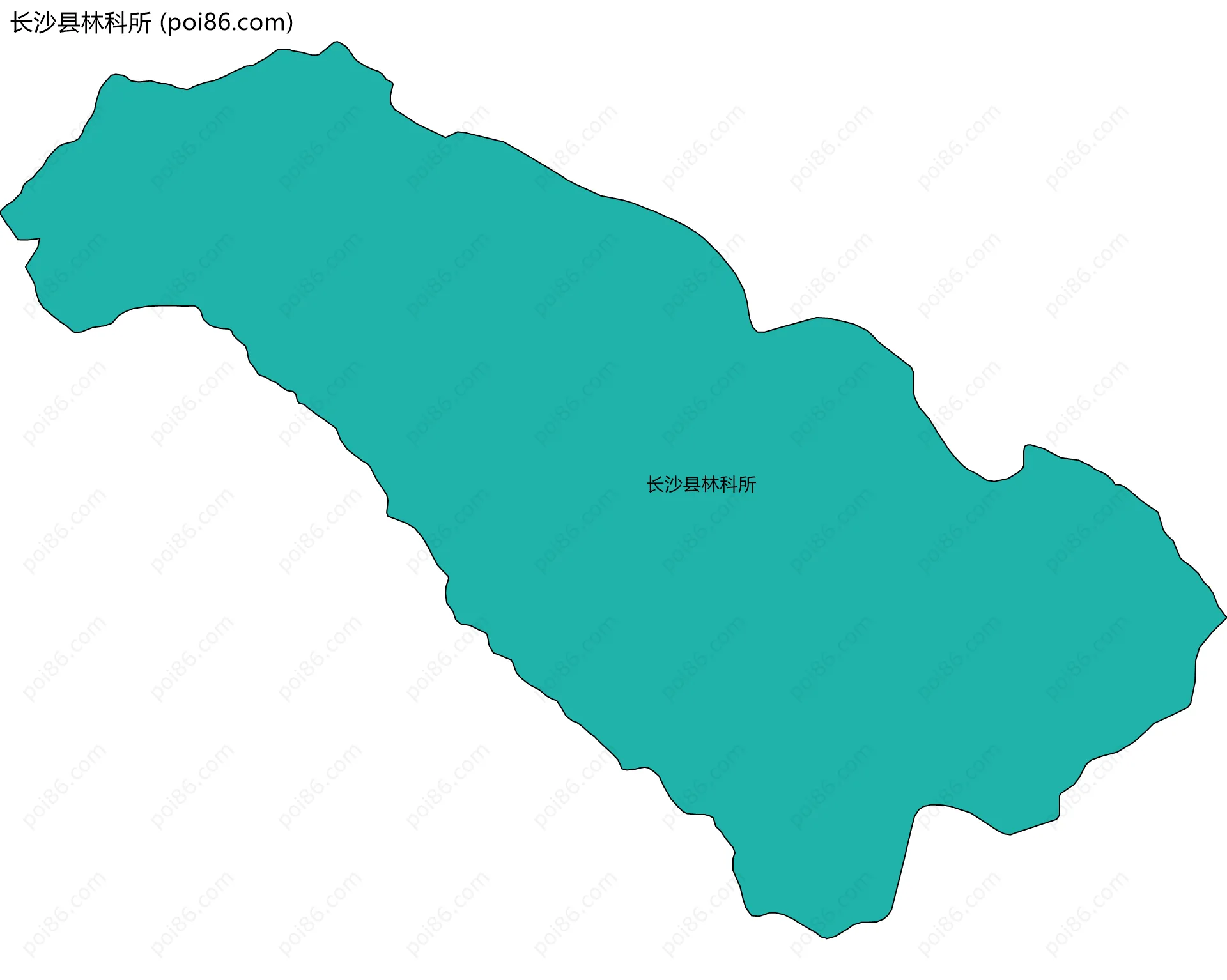 长沙县林科所边界地图