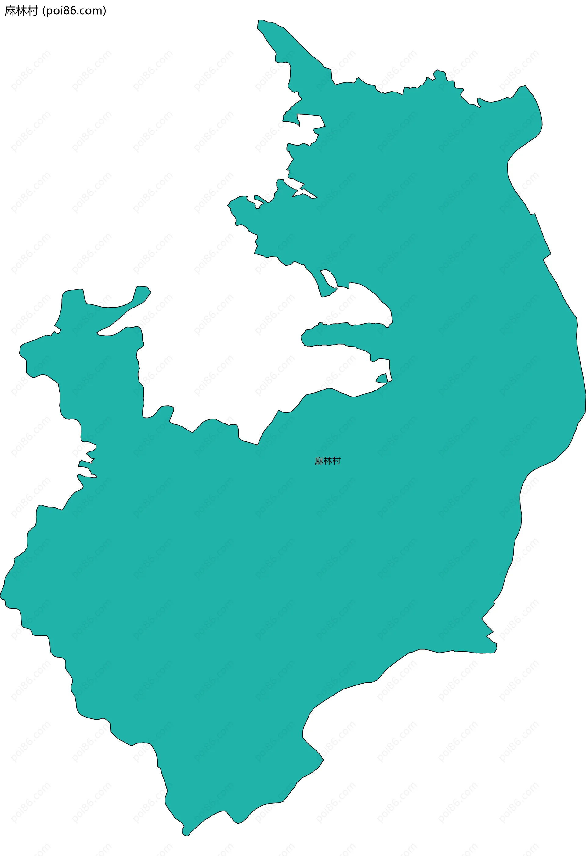 麻林村边界地图