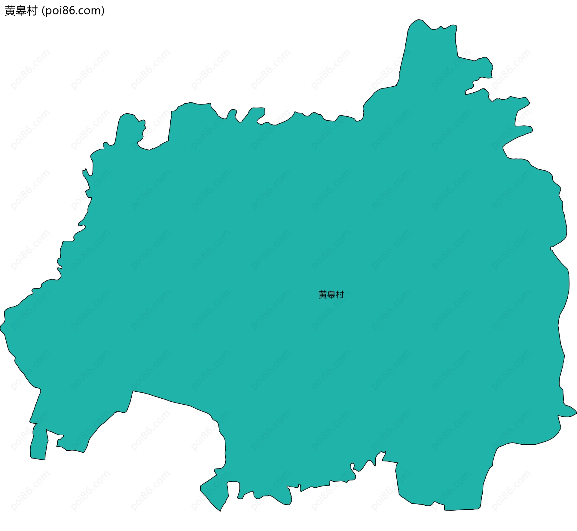 黄皋村边界地图