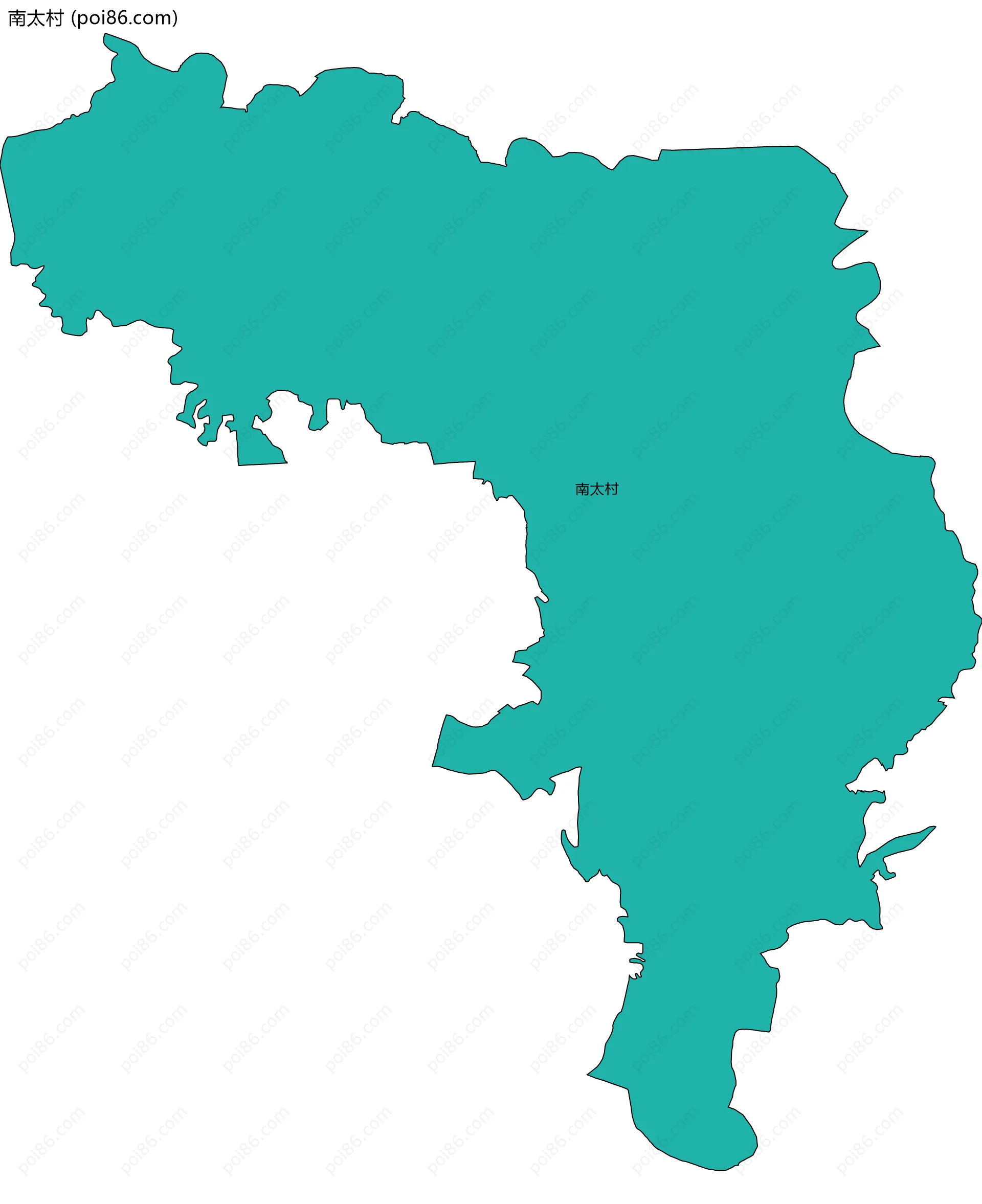 南太村边界地图