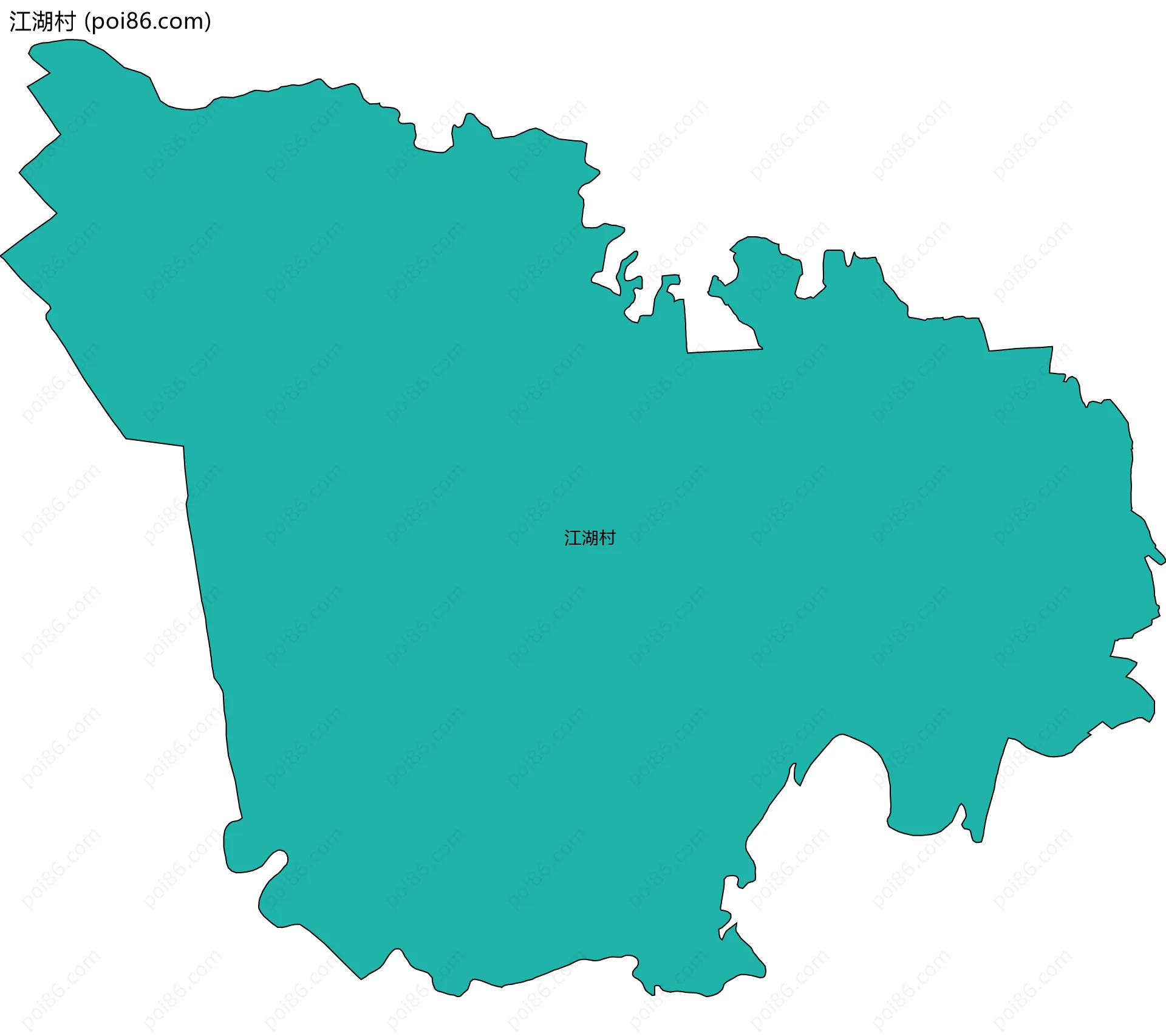 江湖村边界地图