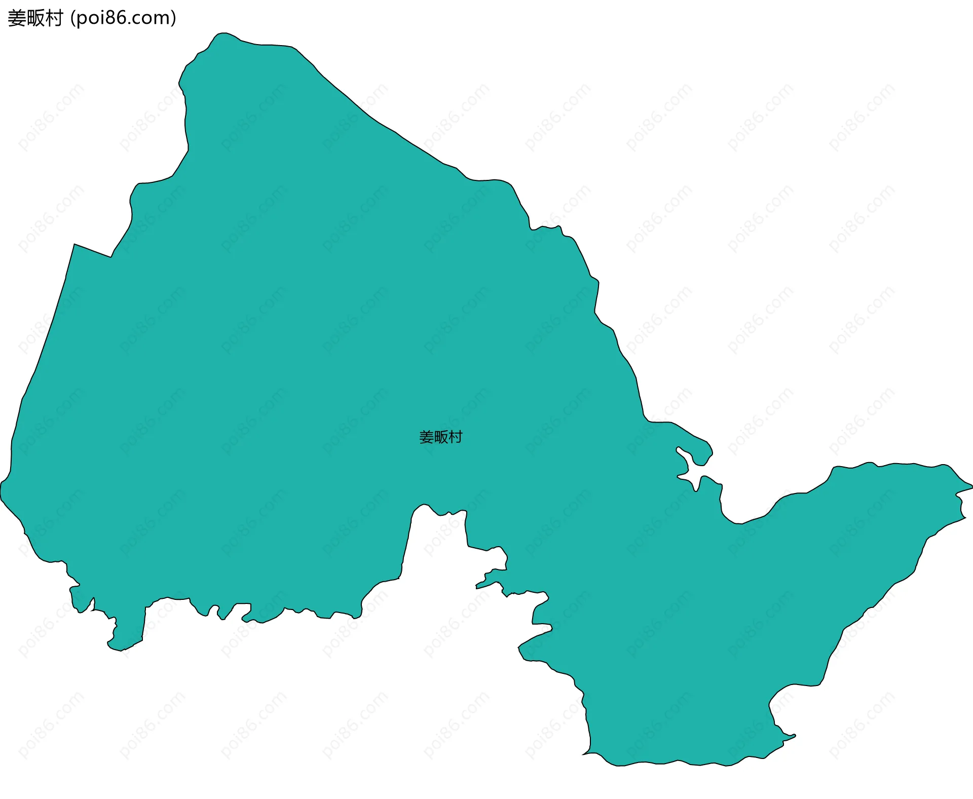 姜畈村边界地图