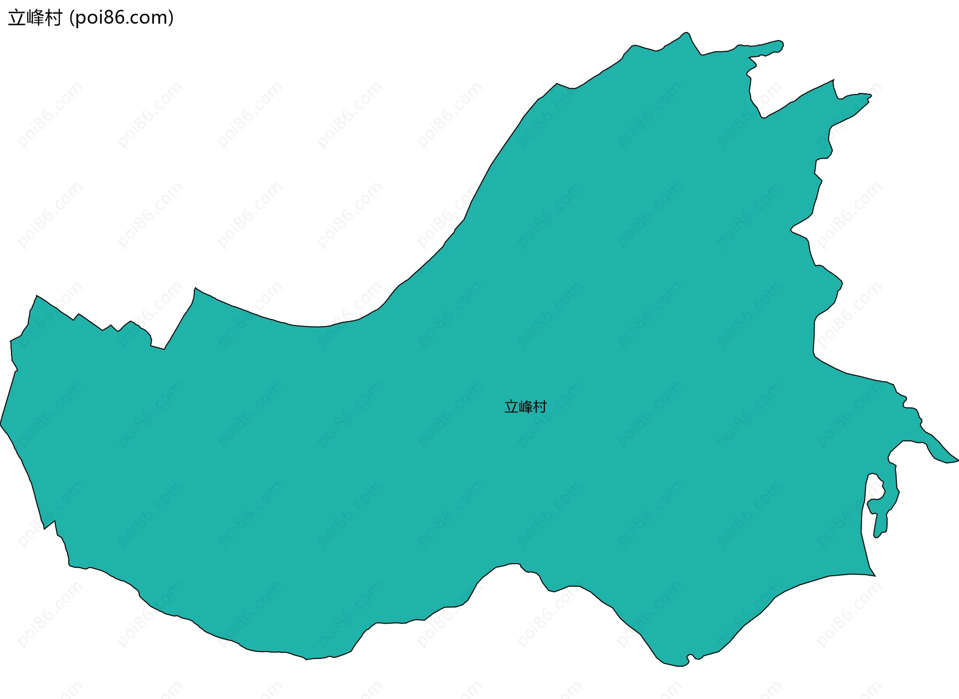 立峰村边界地图