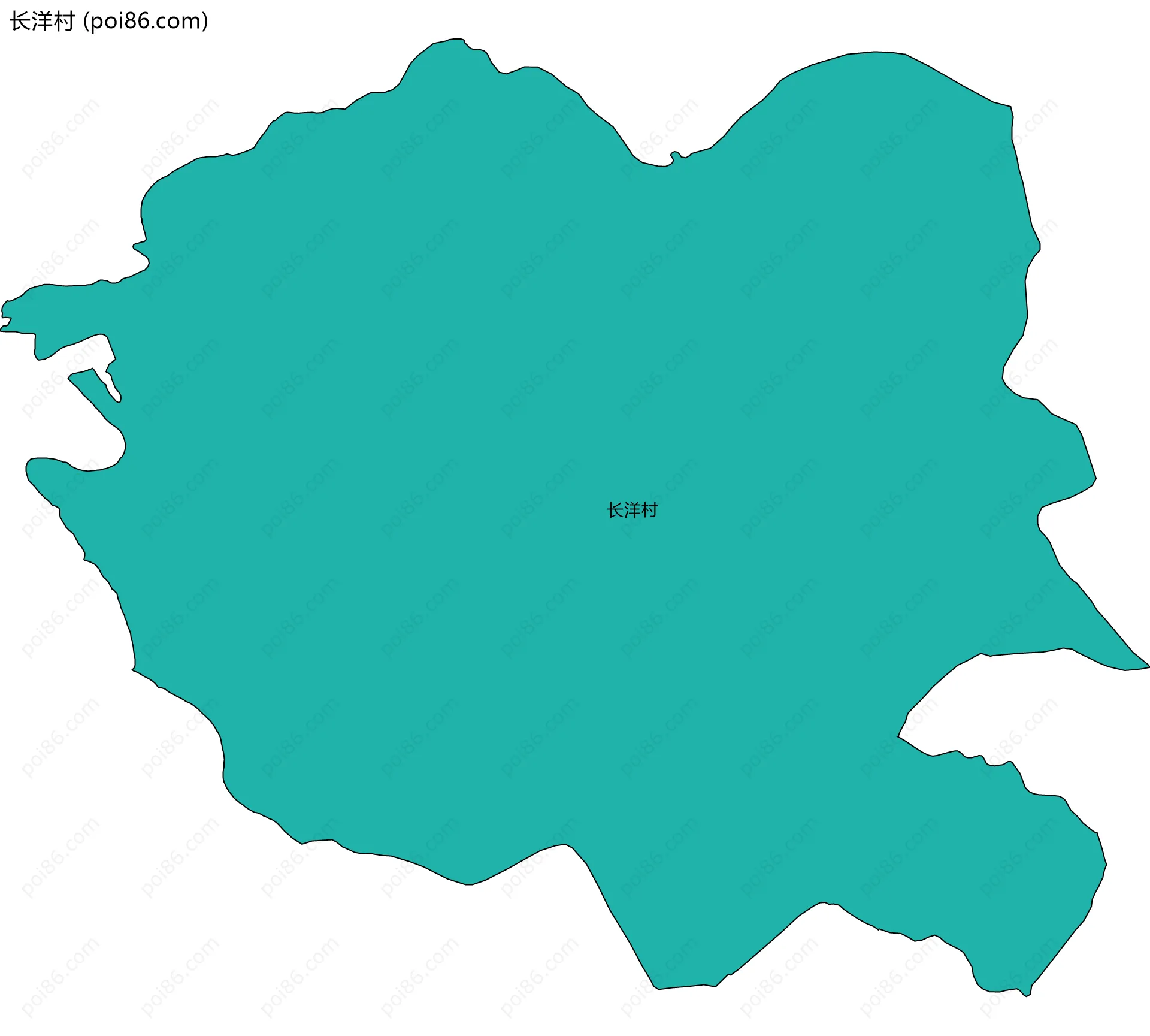 长洋村边界地图