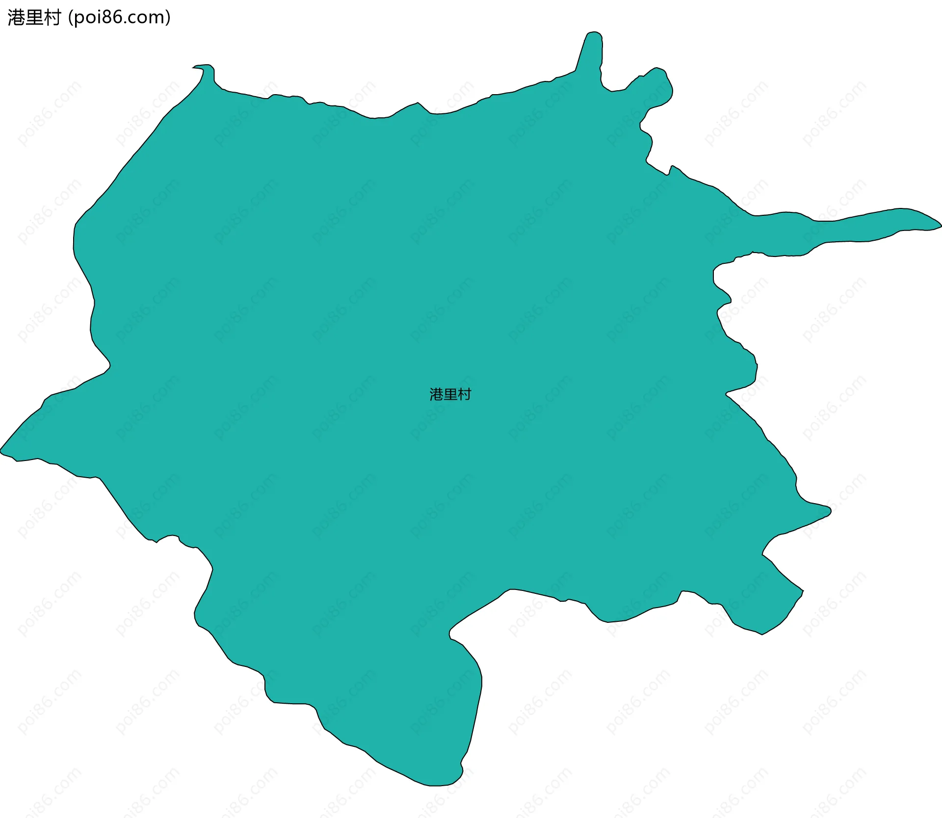 港里村边界地图