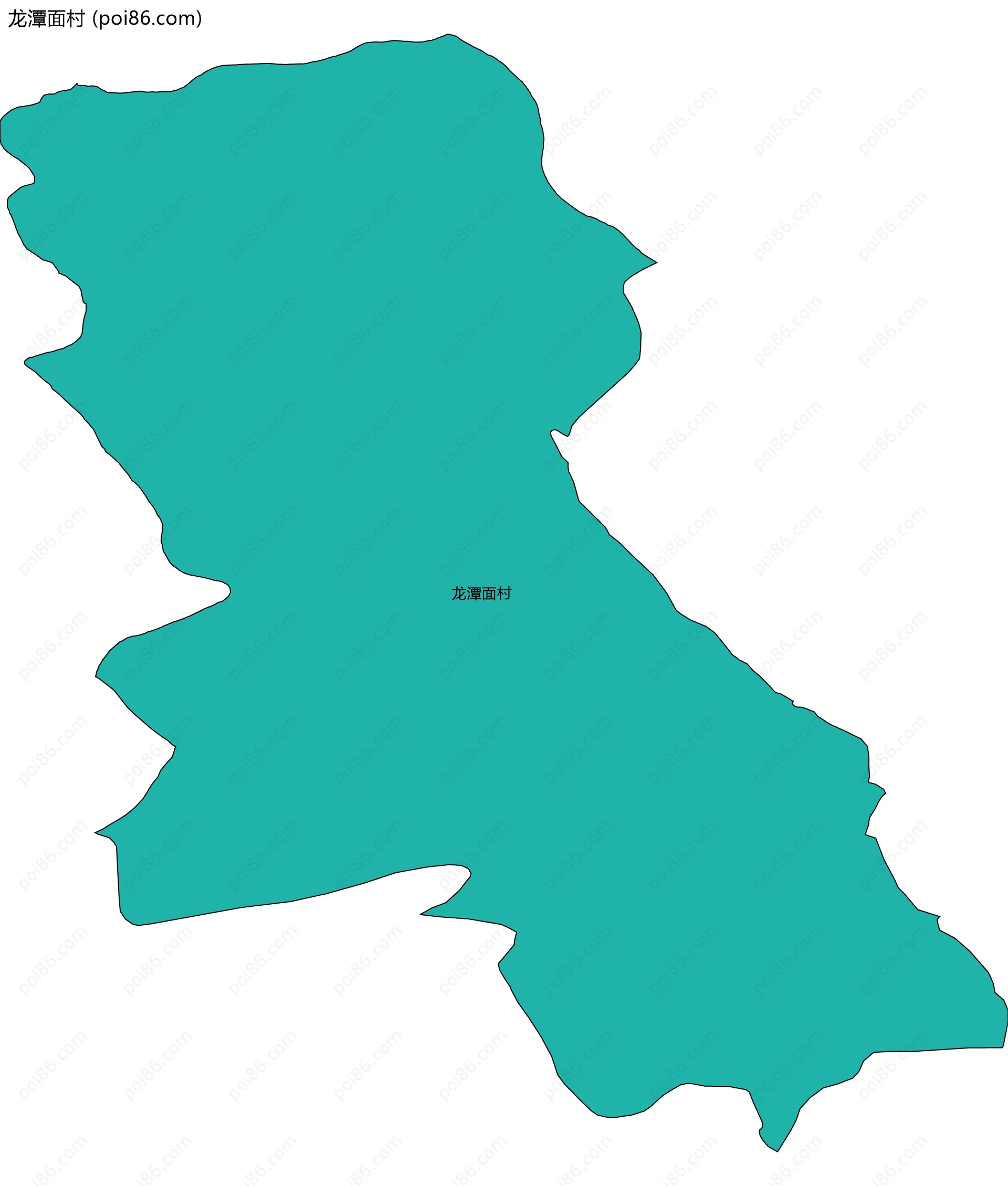 龙潭面村边界地图