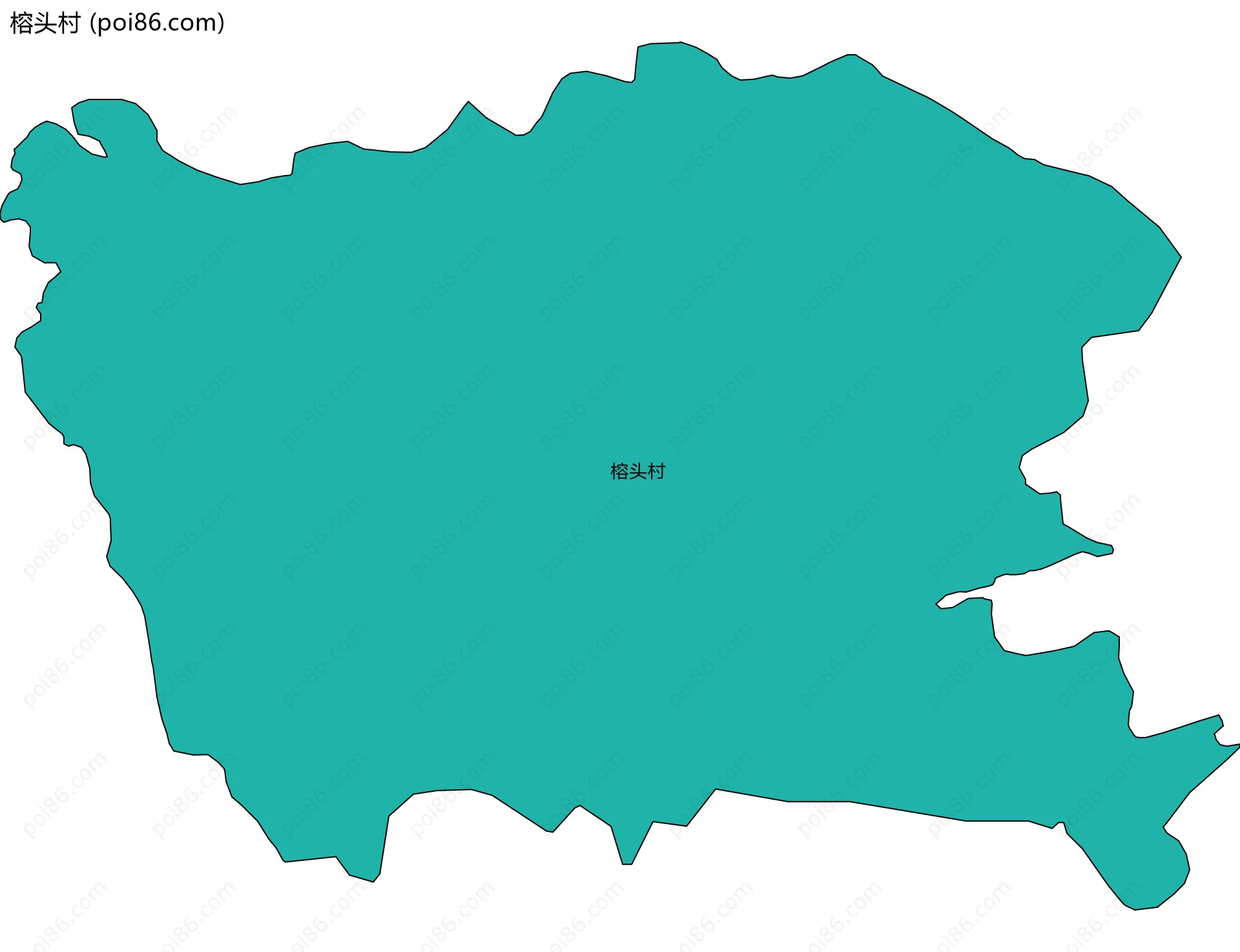 榕头村边界地图