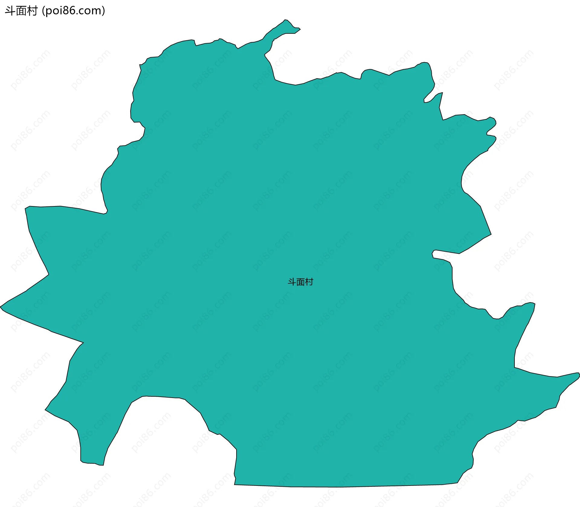 斗面村边界地图
