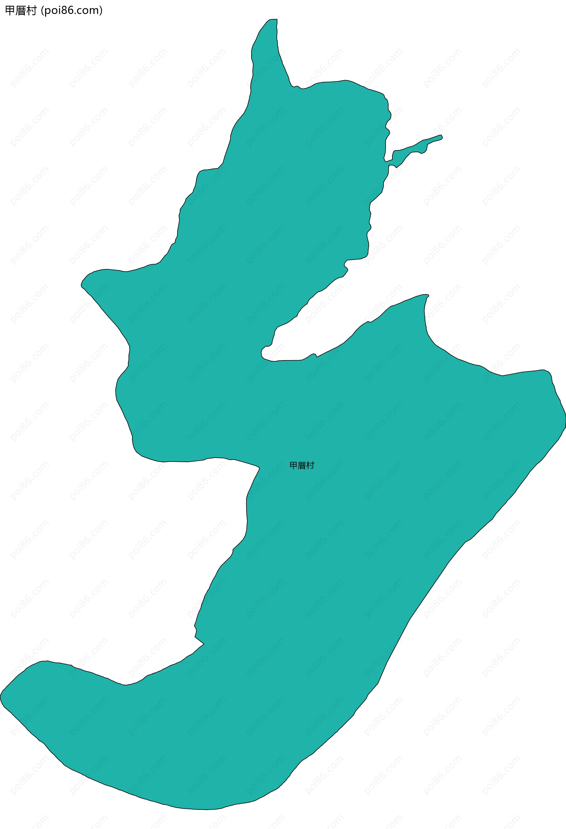 甲厝村边界地图