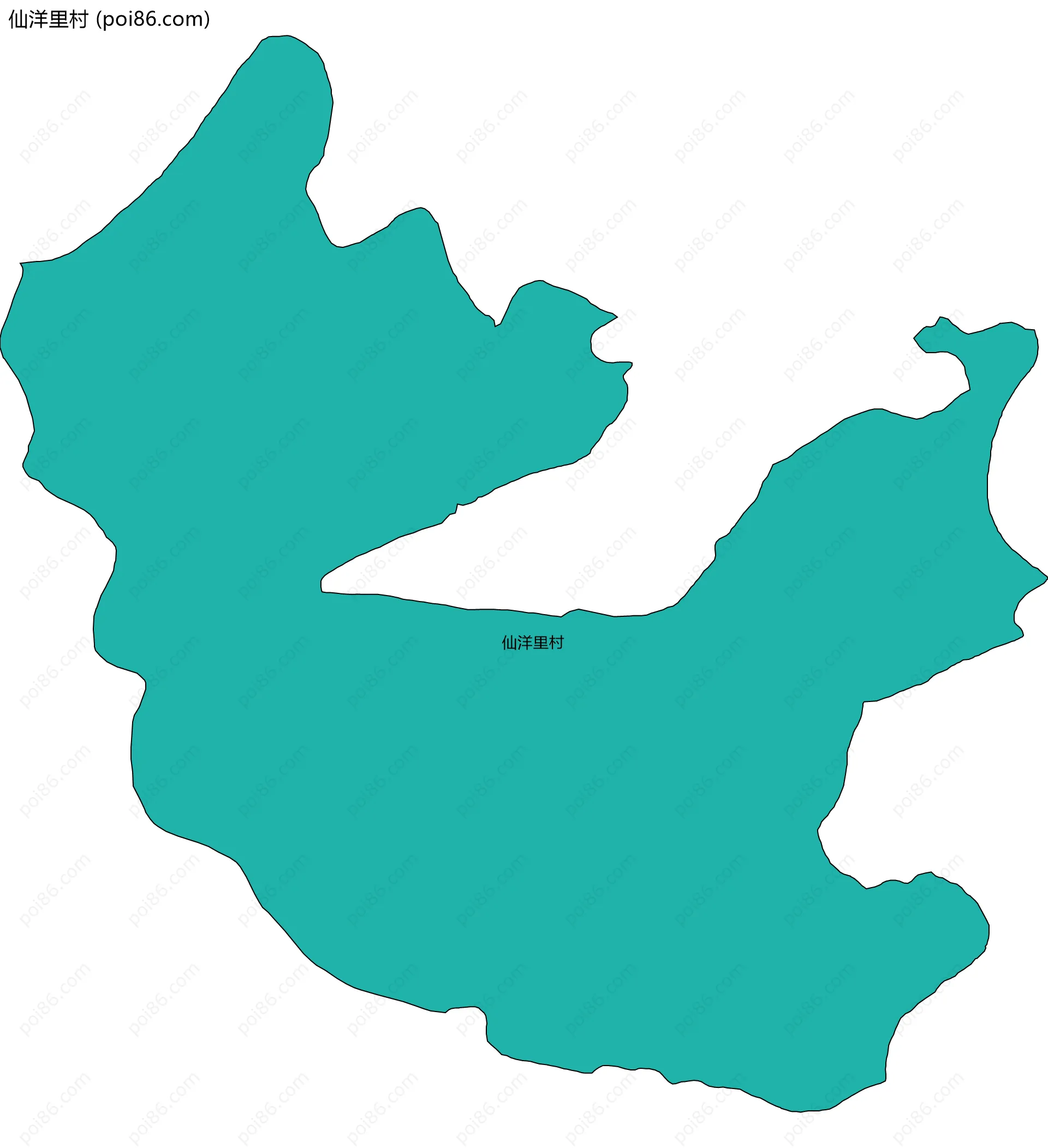 仙洋里村边界地图