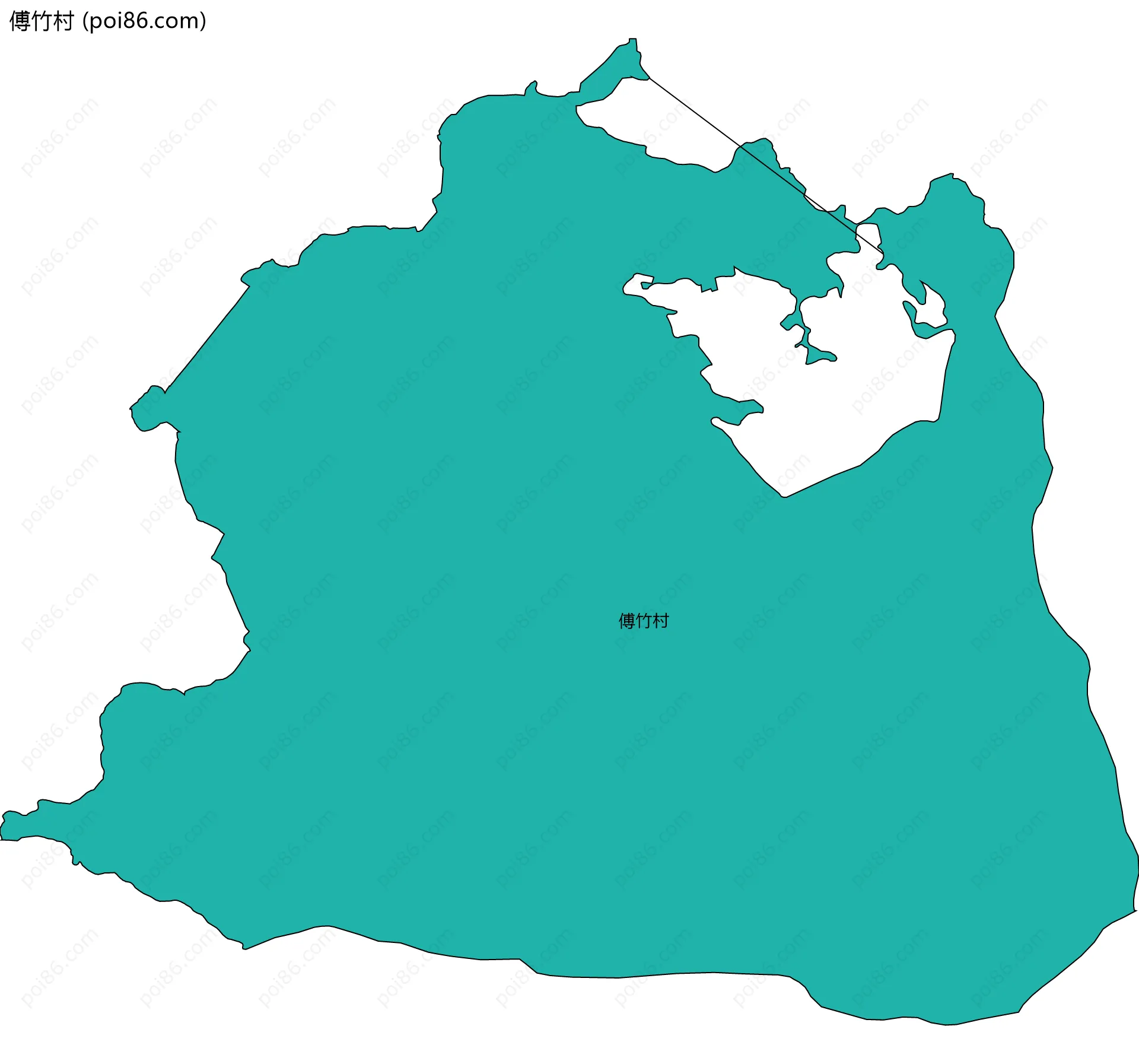 傅竹村边界地图