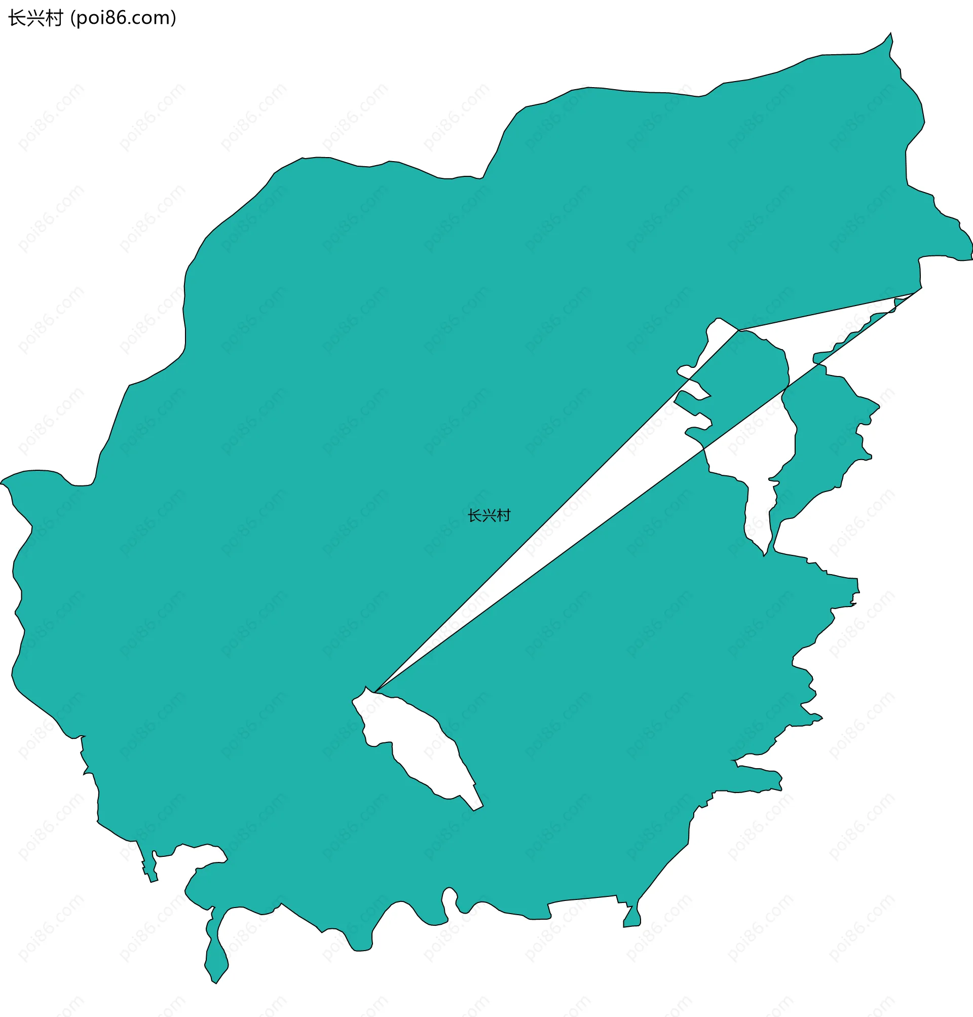 长兴村边界地图