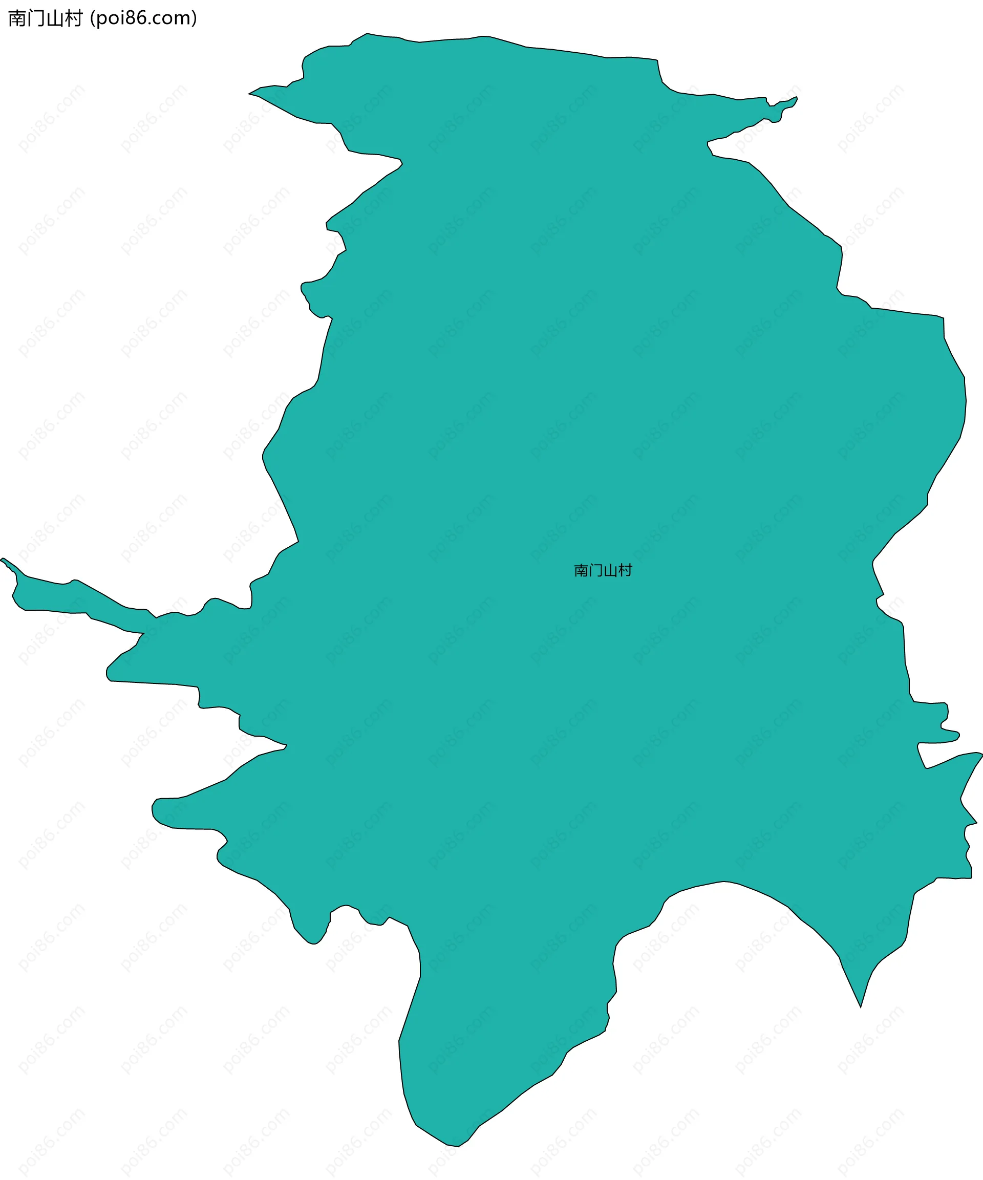 南门山村边界地图